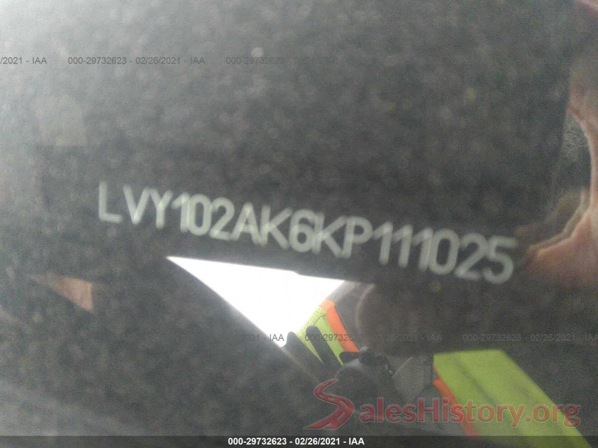 LVY102AK6KP111025 2019 VOLVO S90