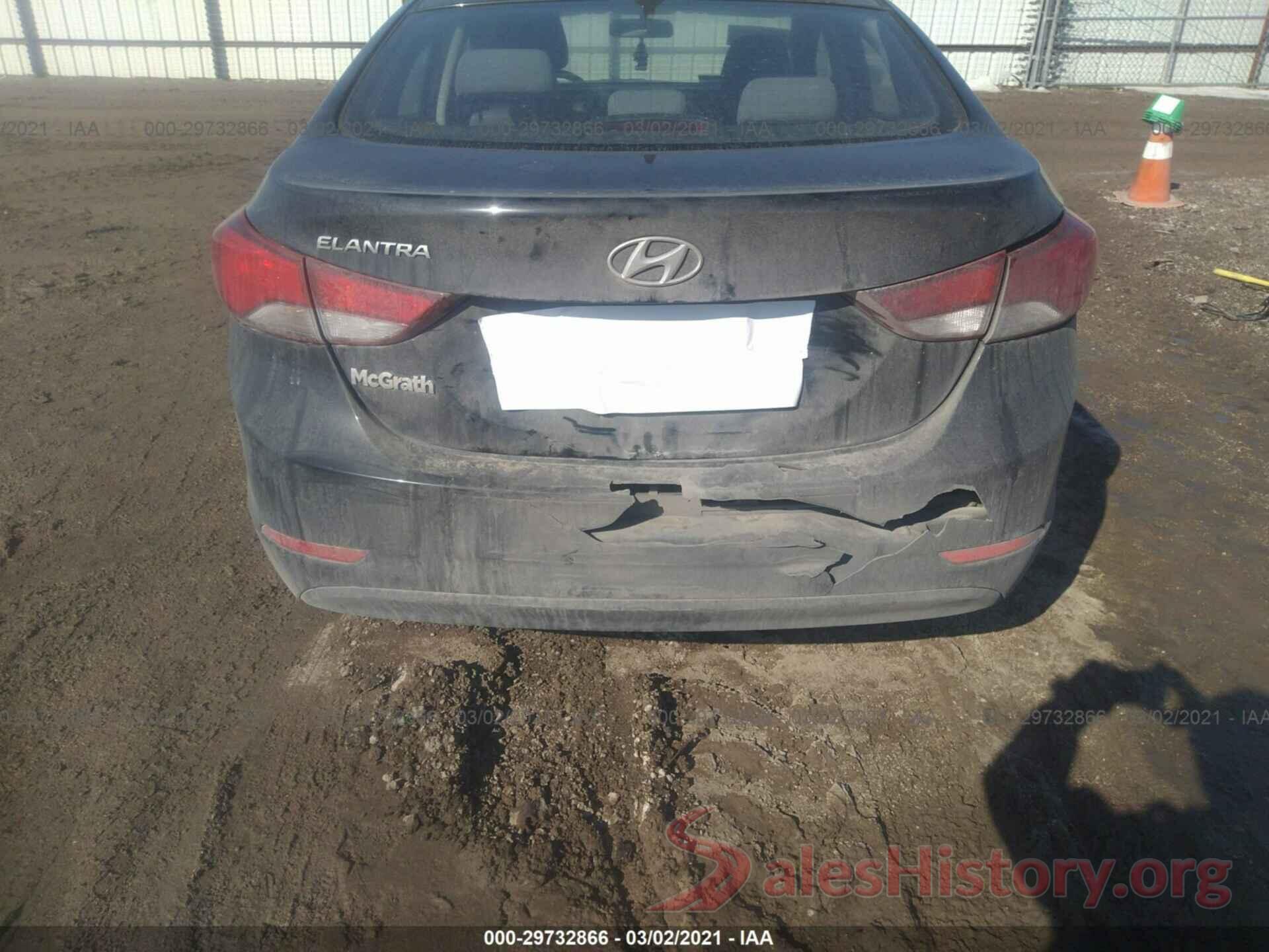 KMHDH4AE1GU517074 2016 HYUNDAI ELANTRA