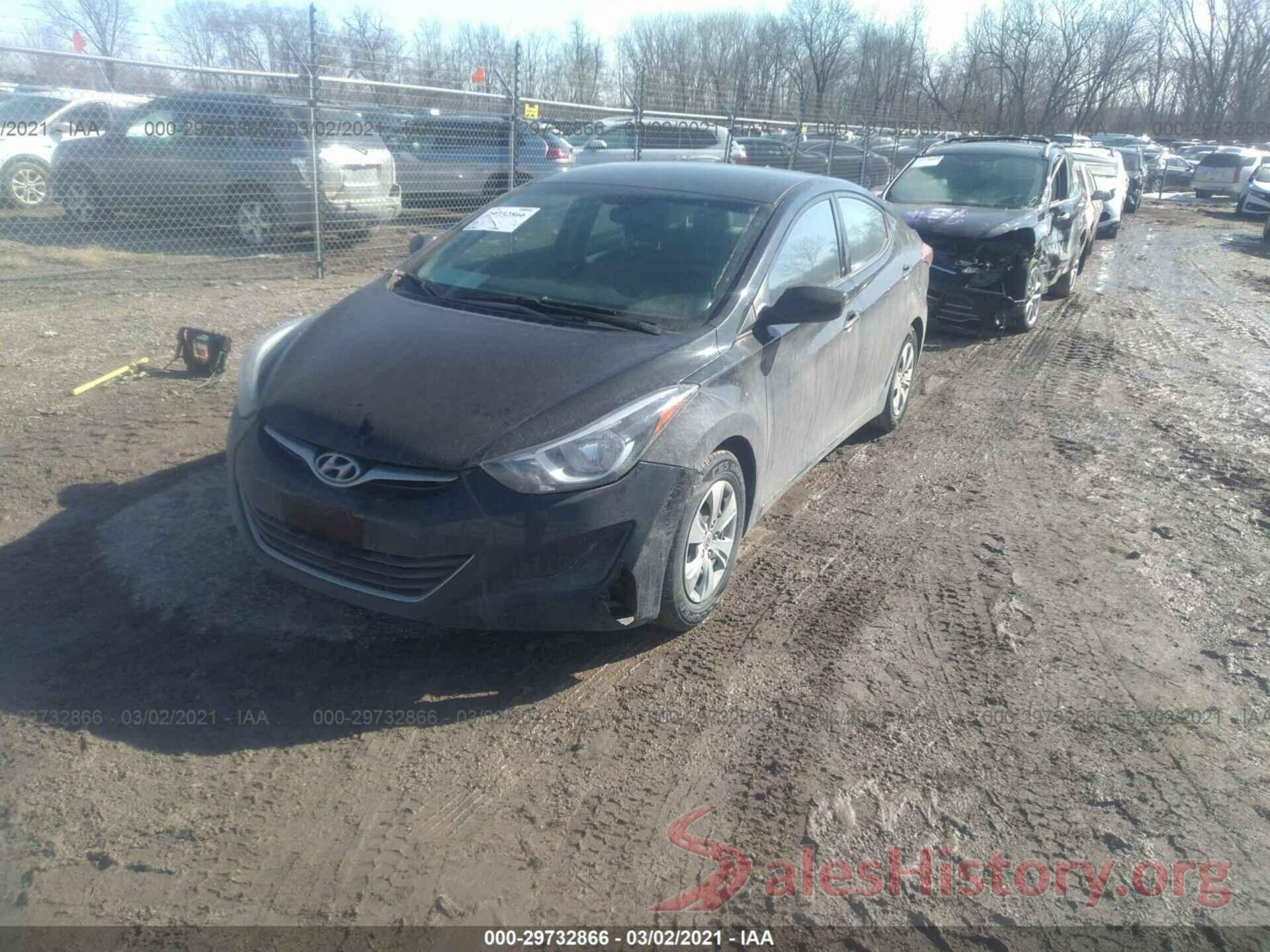 KMHDH4AE1GU517074 2016 HYUNDAI ELANTRA