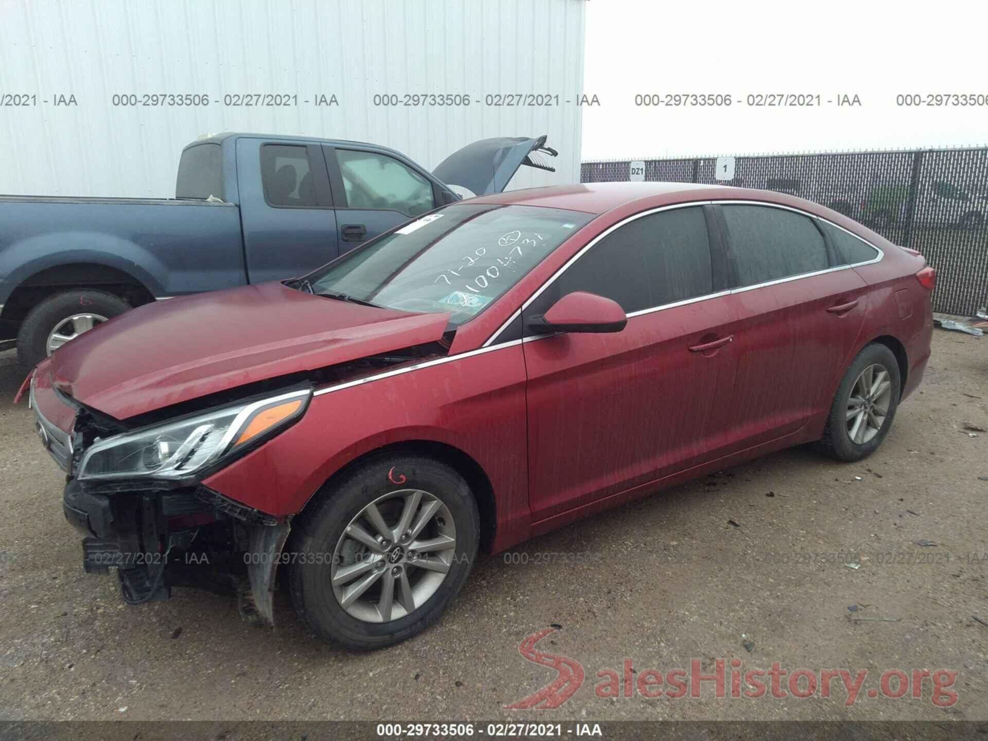 5NPE24AF8GH326717 2016 HYUNDAI SONATA