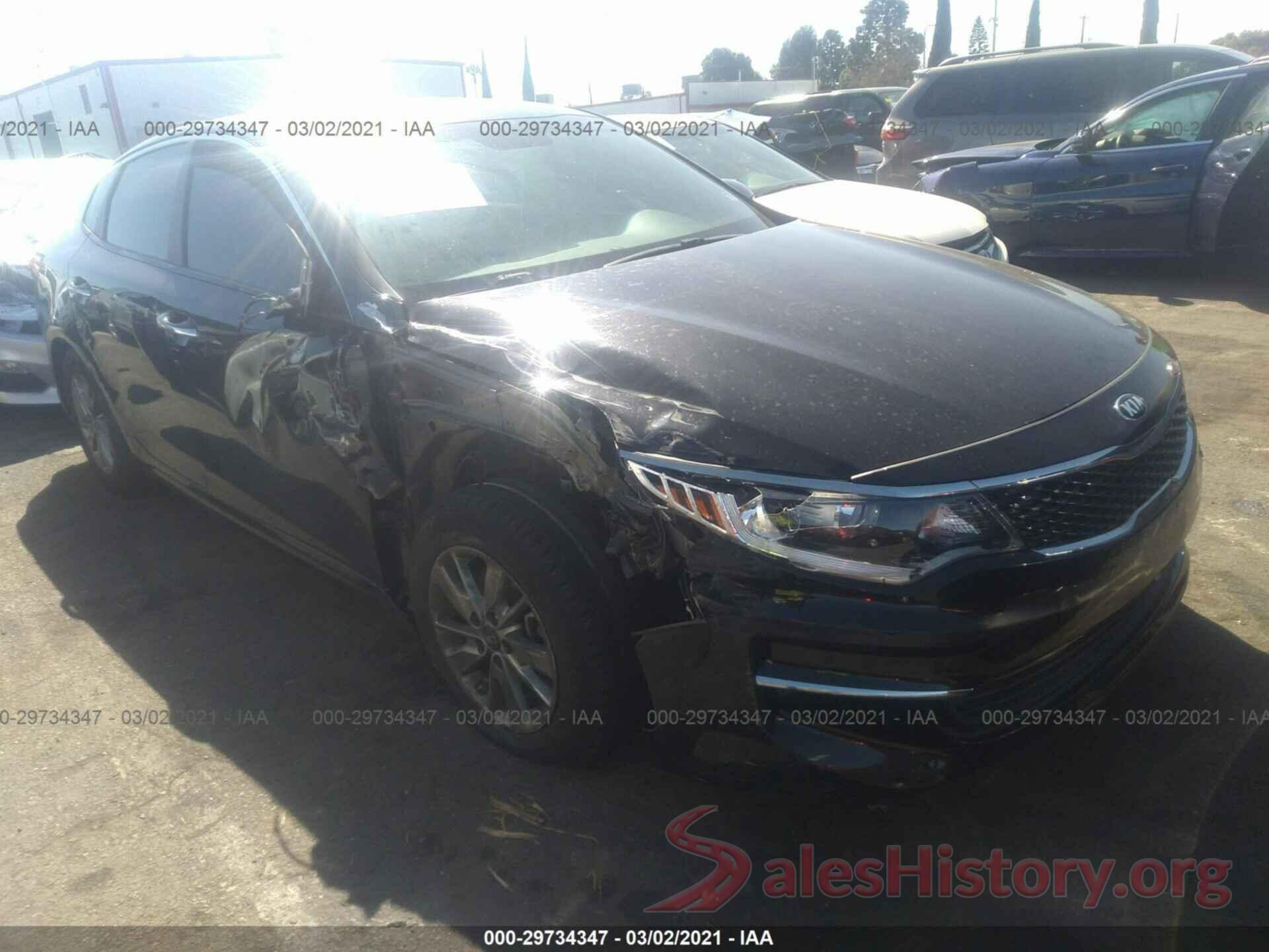 5XXGT4L1XGG087433 2016 KIA OPTIMA