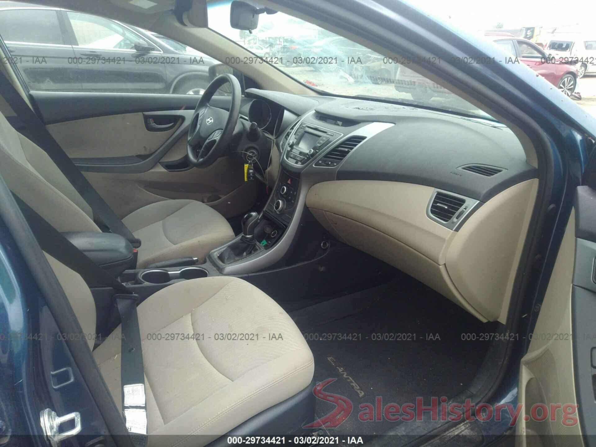 KMHDH4AE2GU585271 2016 HYUNDAI ELANTRA