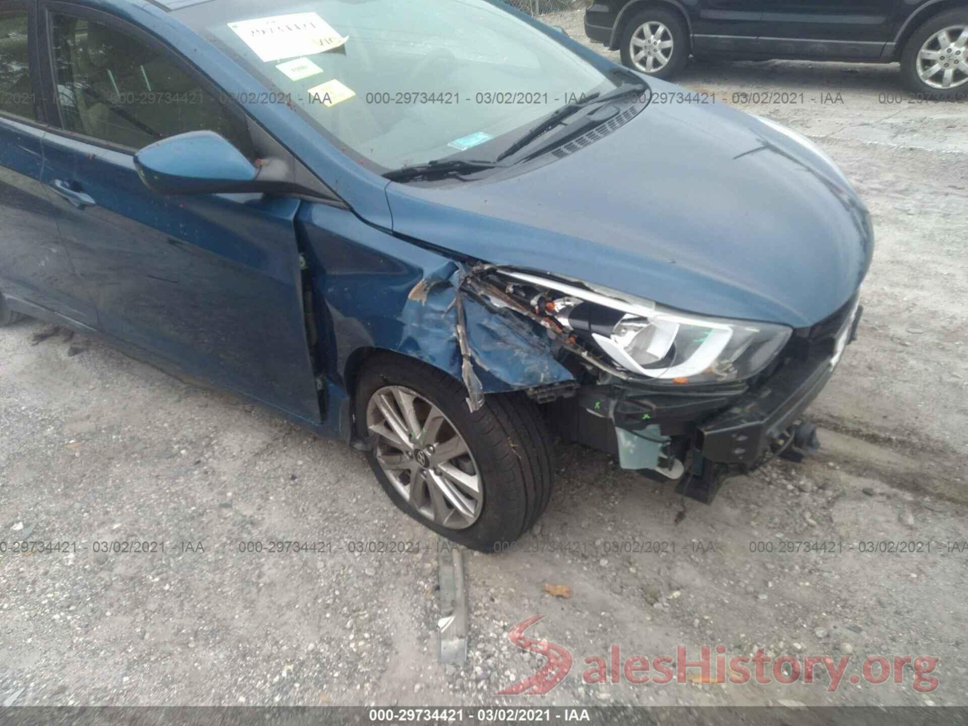 KMHDH4AE2GU585271 2016 HYUNDAI ELANTRA