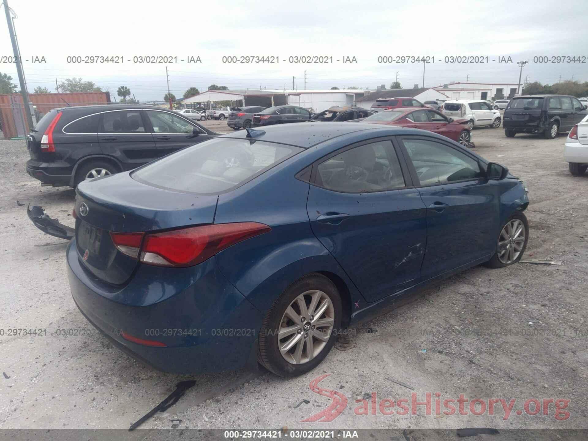 KMHDH4AE2GU585271 2016 HYUNDAI ELANTRA