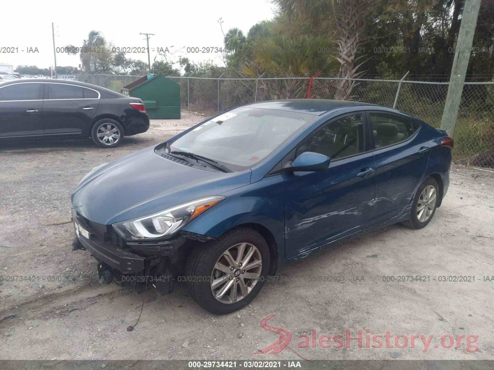 KMHDH4AE2GU585271 2016 HYUNDAI ELANTRA