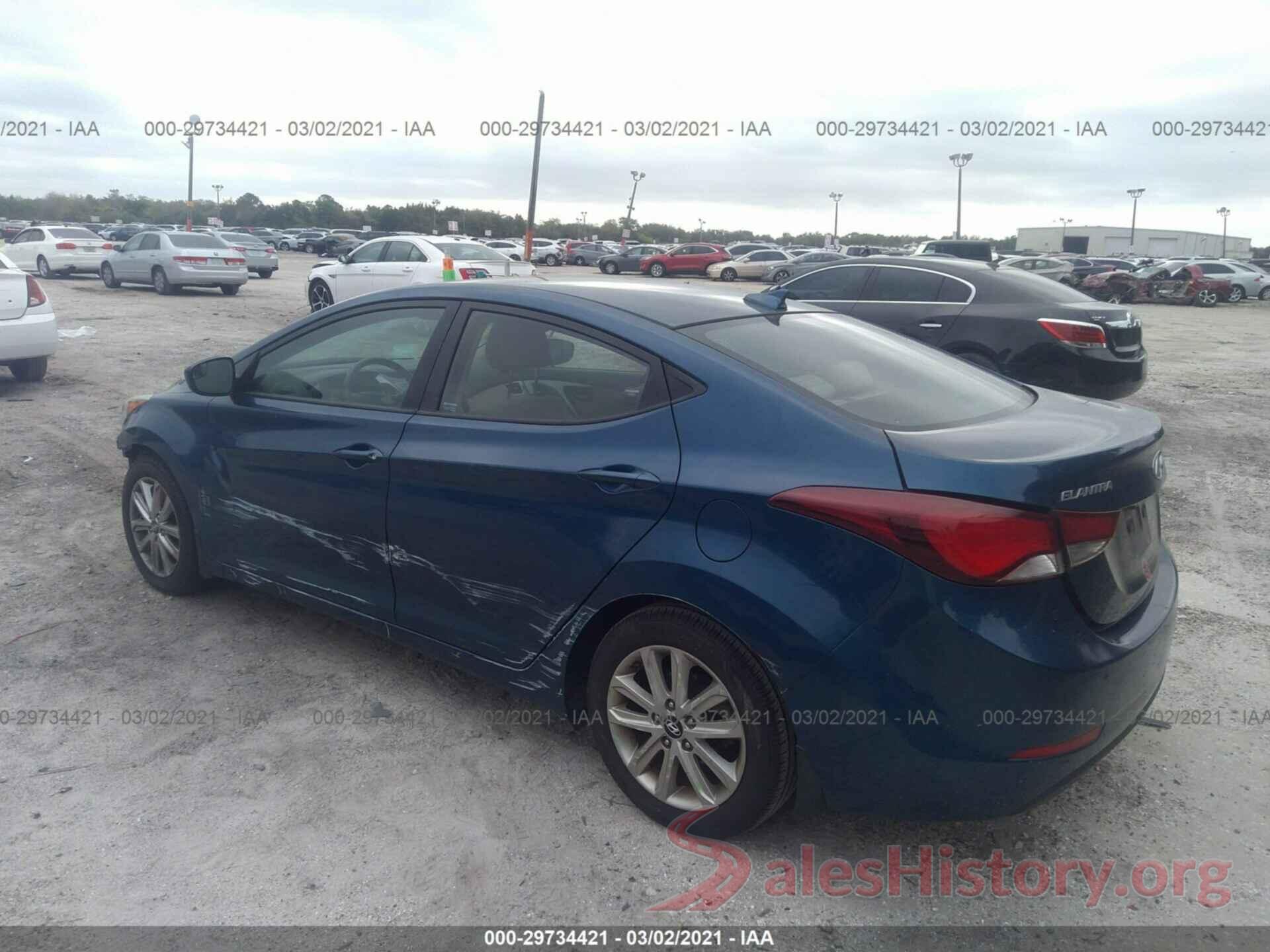 KMHDH4AE2GU585271 2016 HYUNDAI ELANTRA