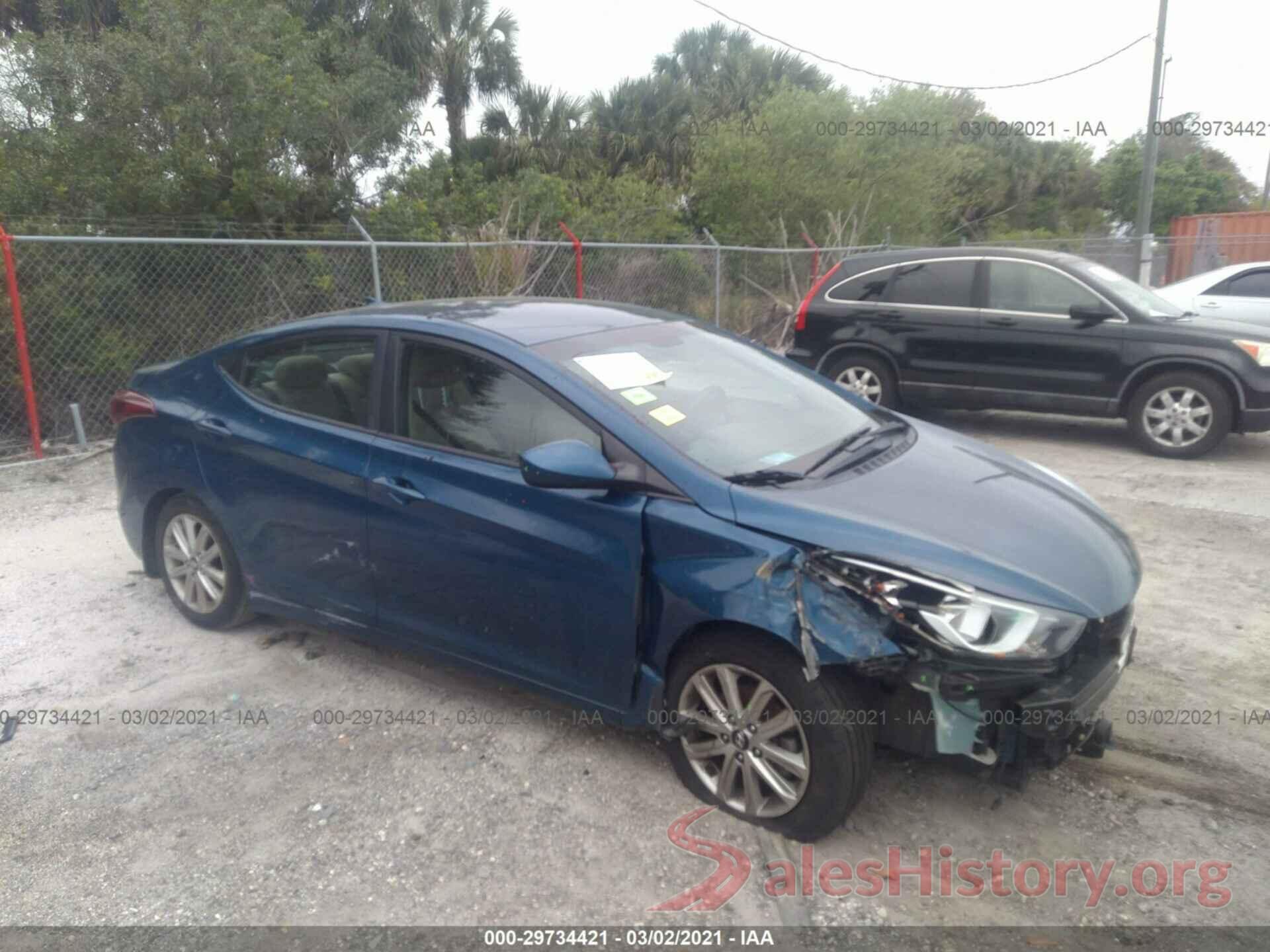 KMHDH4AE2GU585271 2016 HYUNDAI ELANTRA