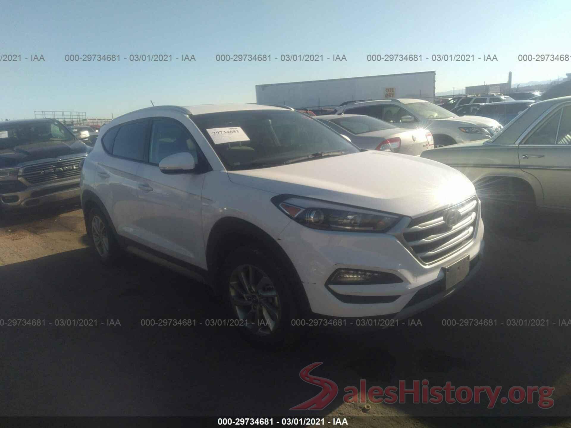 KM8J3CA2XHU345923 2017 HYUNDAI TUCSON