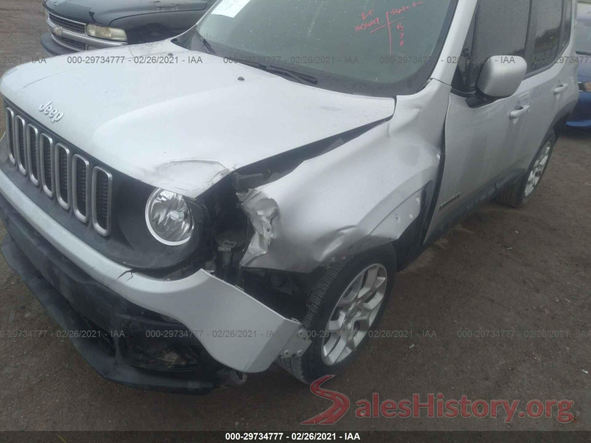 ZACCJBBT0GPD40606 2016 JEEP RENEGADE