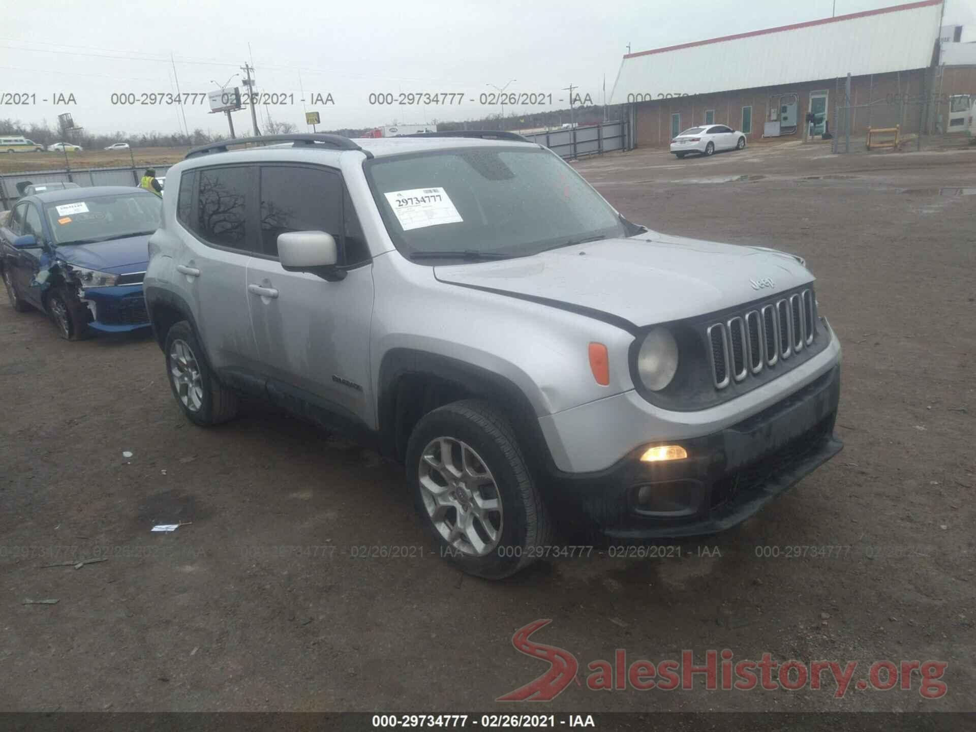 ZACCJBBT0GPD40606 2016 JEEP RENEGADE