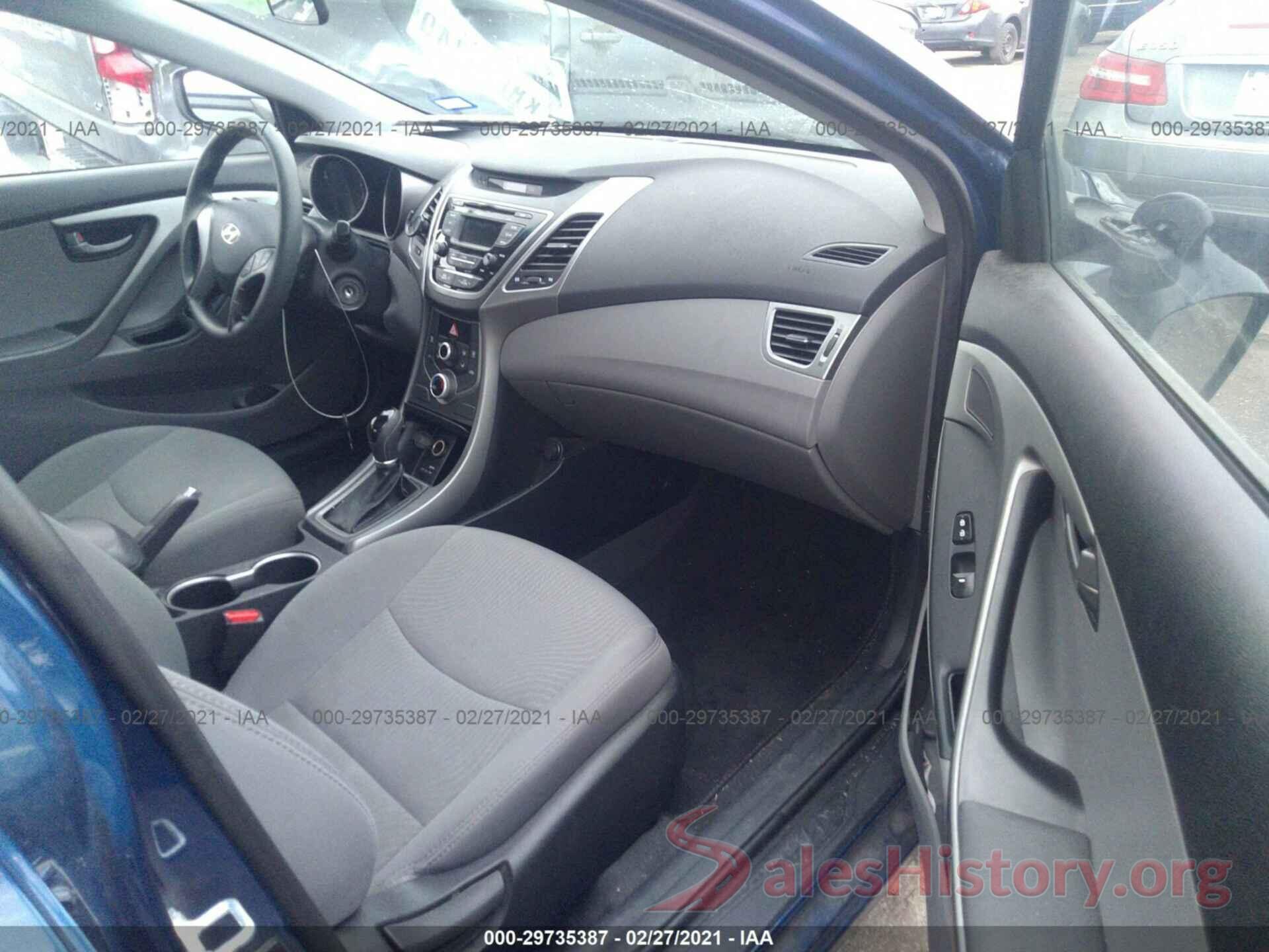 5NPDH4AE7GH756854 2016 HYUNDAI ELANTRA