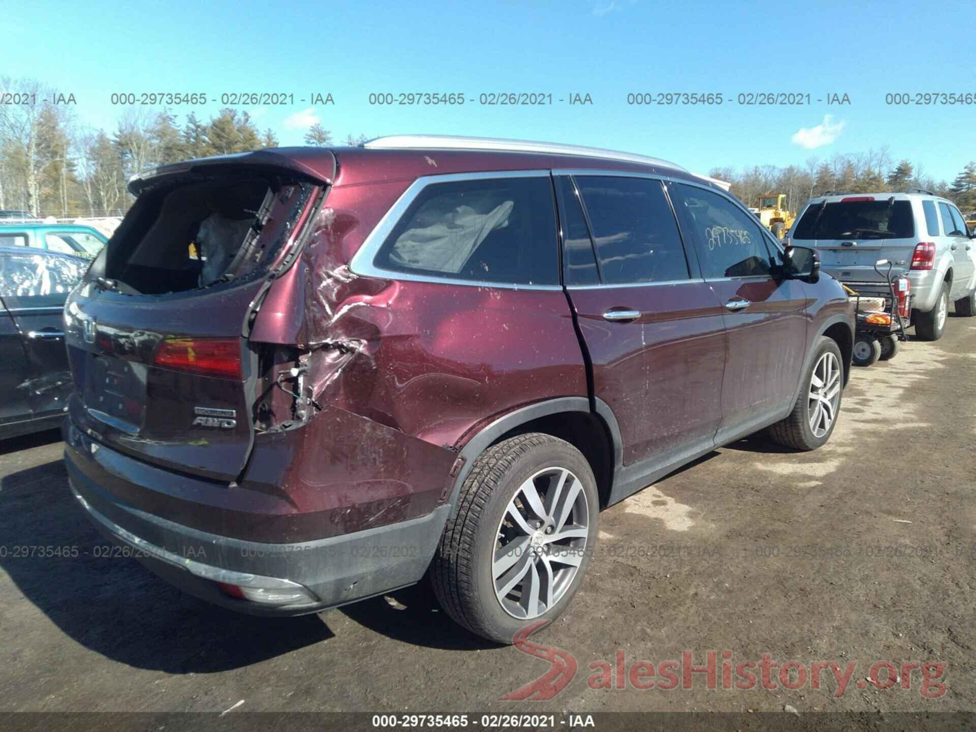 5FNYF6H97HB062578 2017 HONDA PILOT