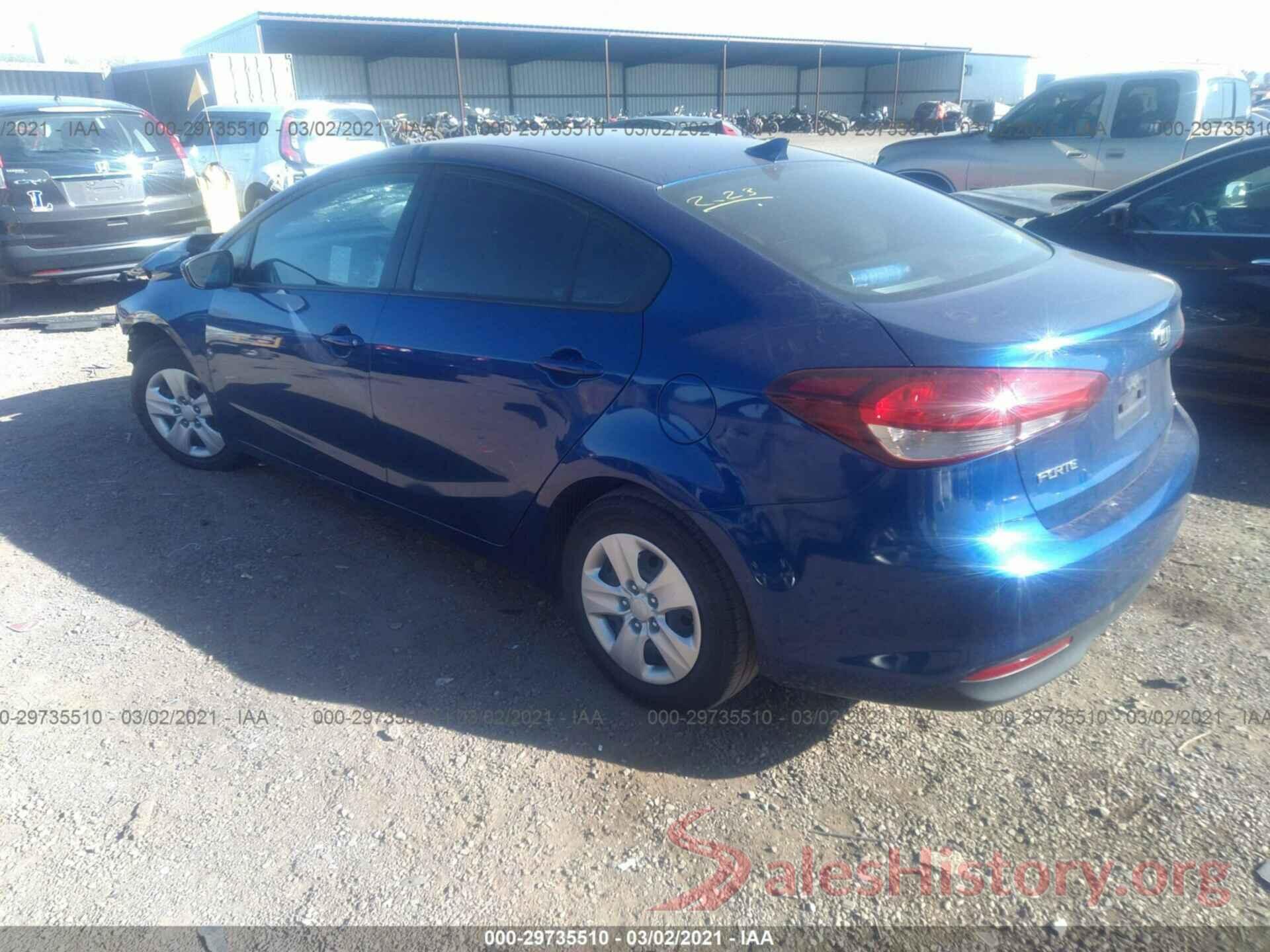 3KPFK4A7XHE156895 2017 KIA FORTE