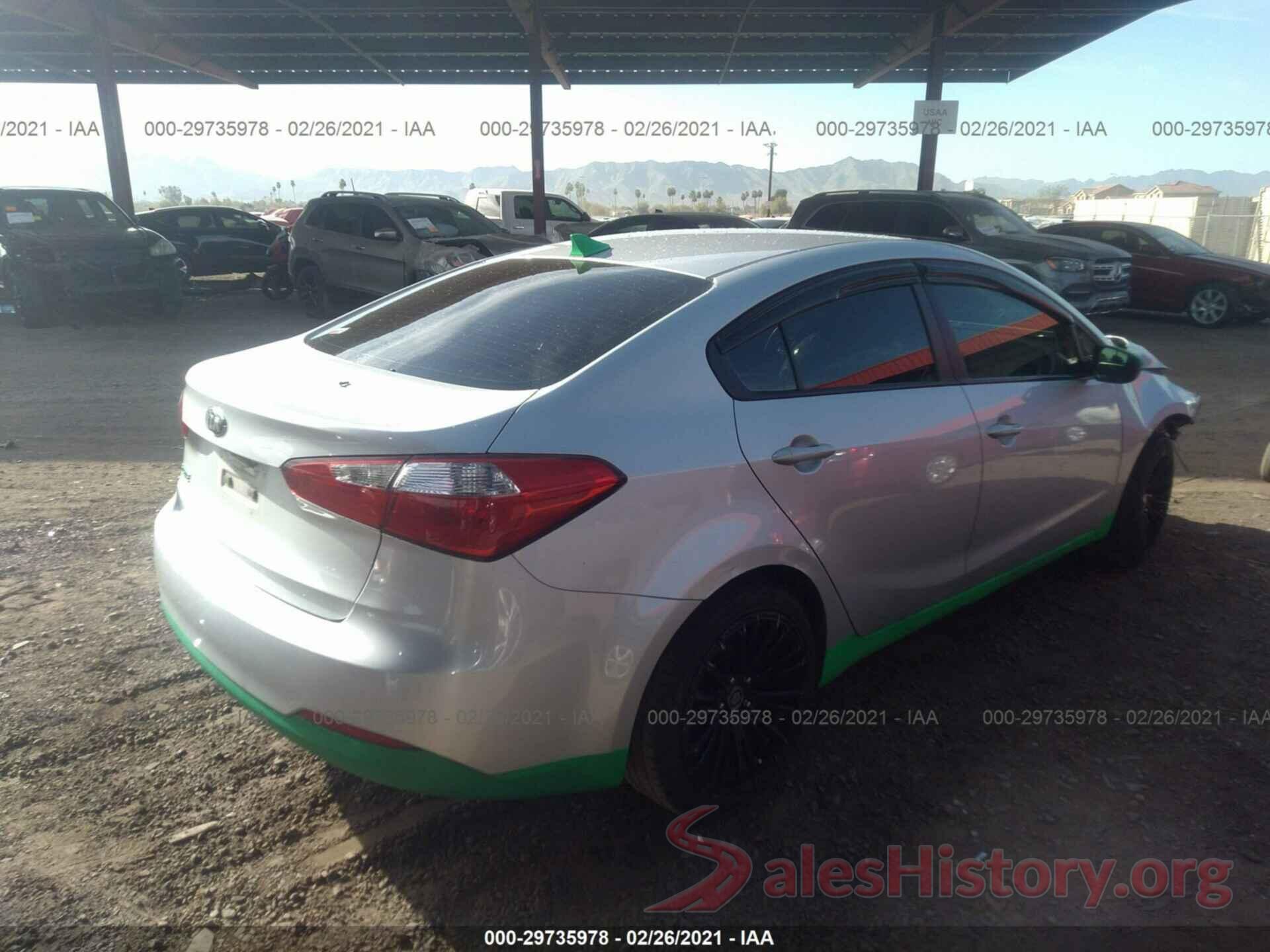 KNAFK4A66G5550425 2016 KIA FORTE