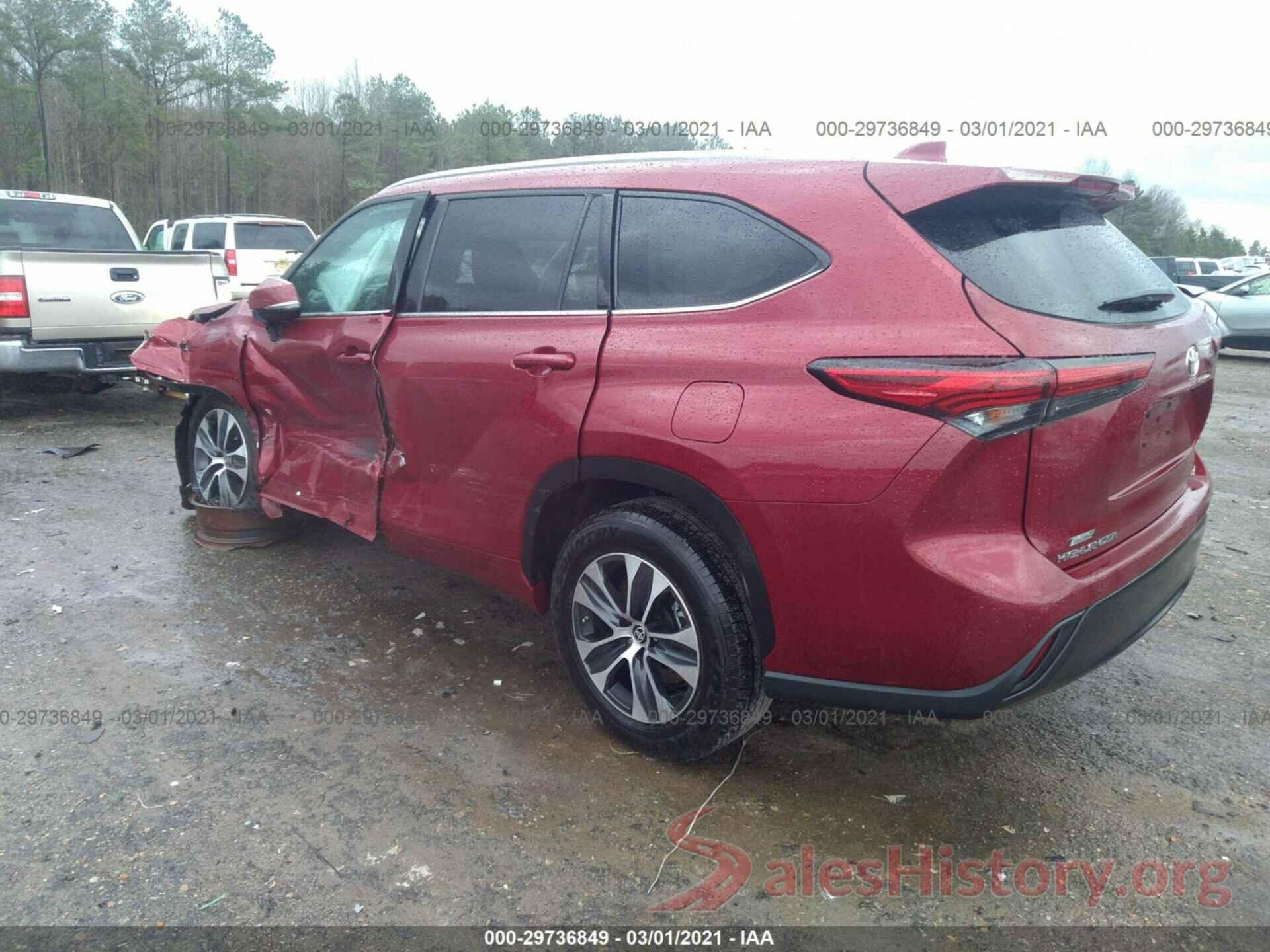 5TDGZRAH7LS012757 2020 TOYOTA HIGHLANDER