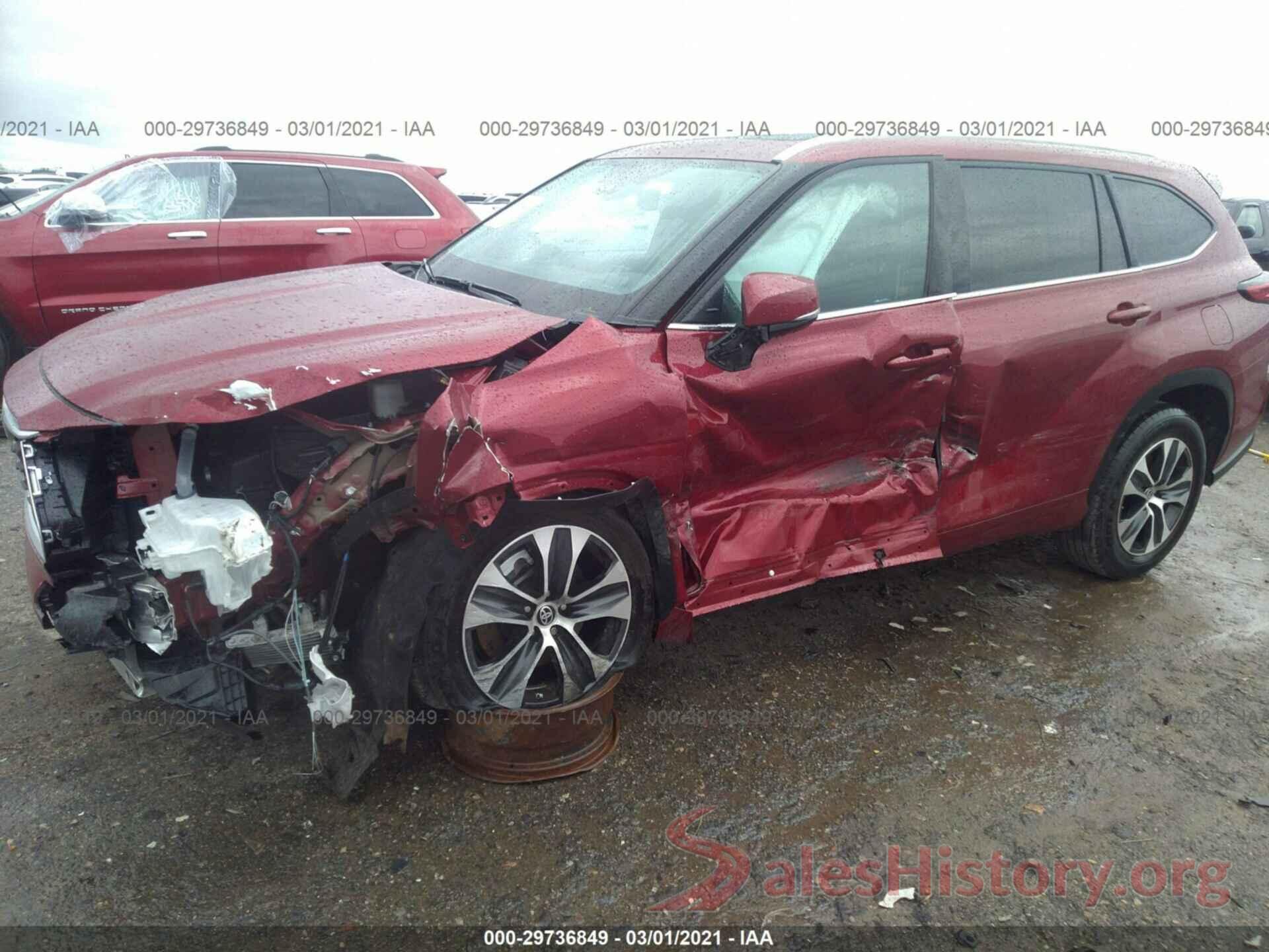 5TDGZRAH7LS012757 2020 TOYOTA HIGHLANDER