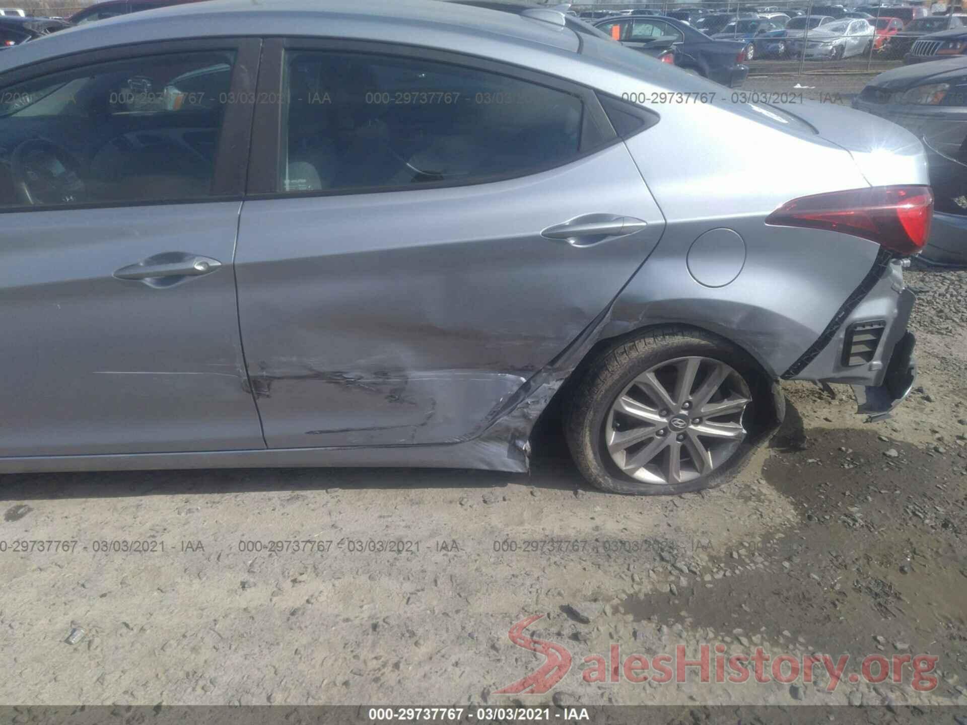 5NPDH4AE5GH742869 2016 HYUNDAI ELANTRA