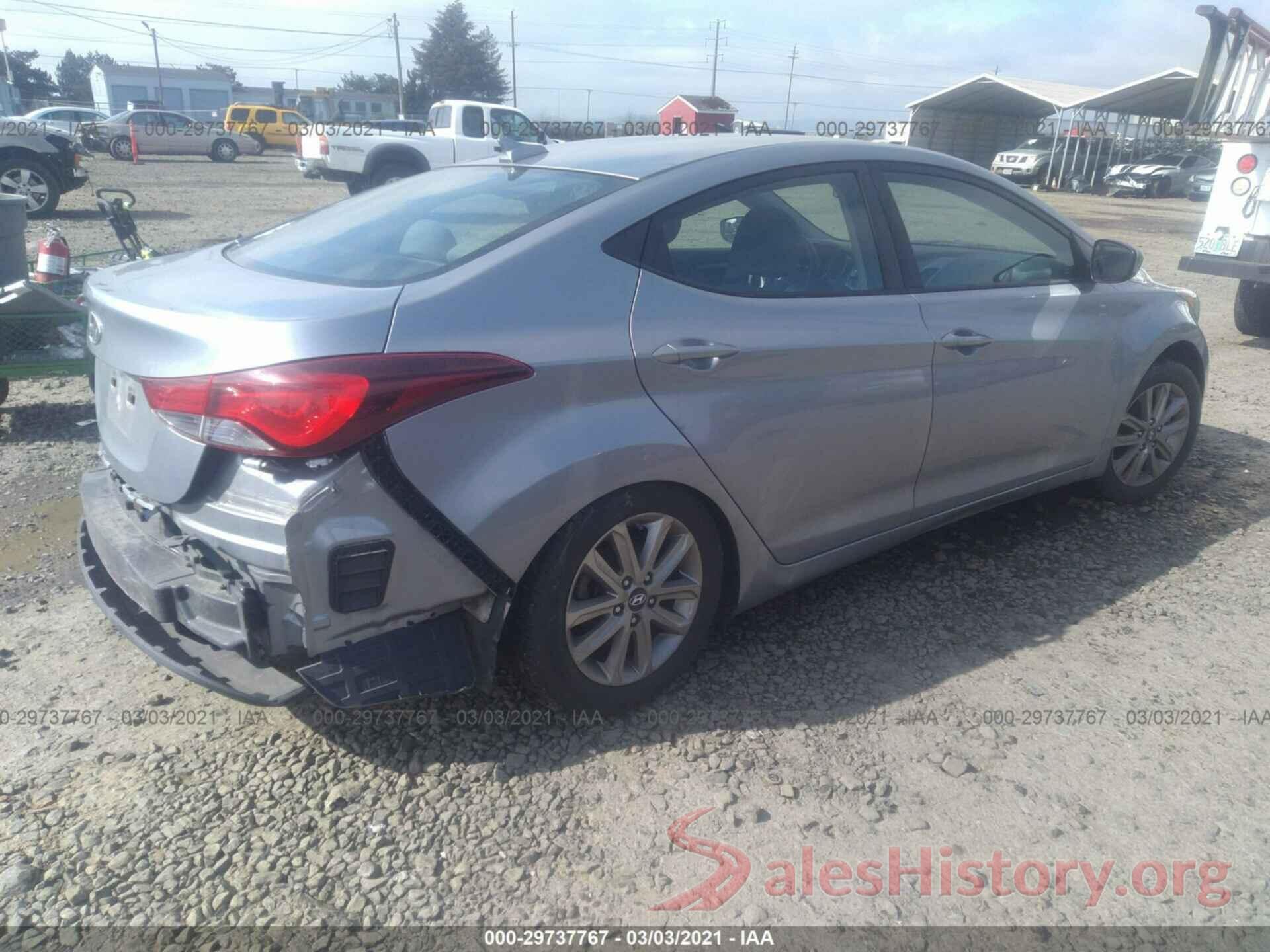 5NPDH4AE5GH742869 2016 HYUNDAI ELANTRA