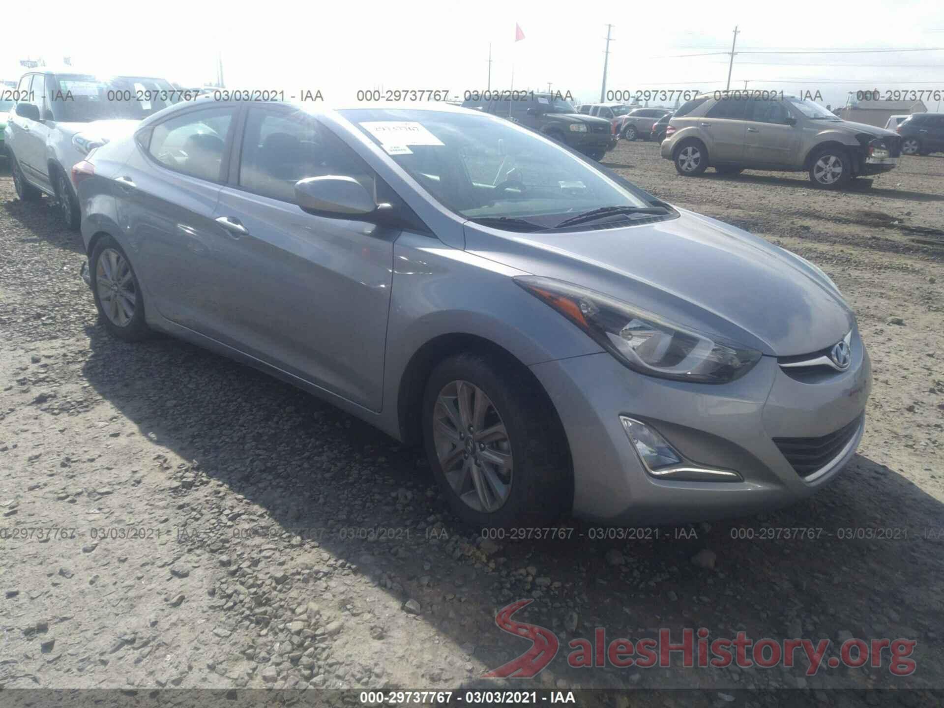 5NPDH4AE5GH742869 2016 HYUNDAI ELANTRA