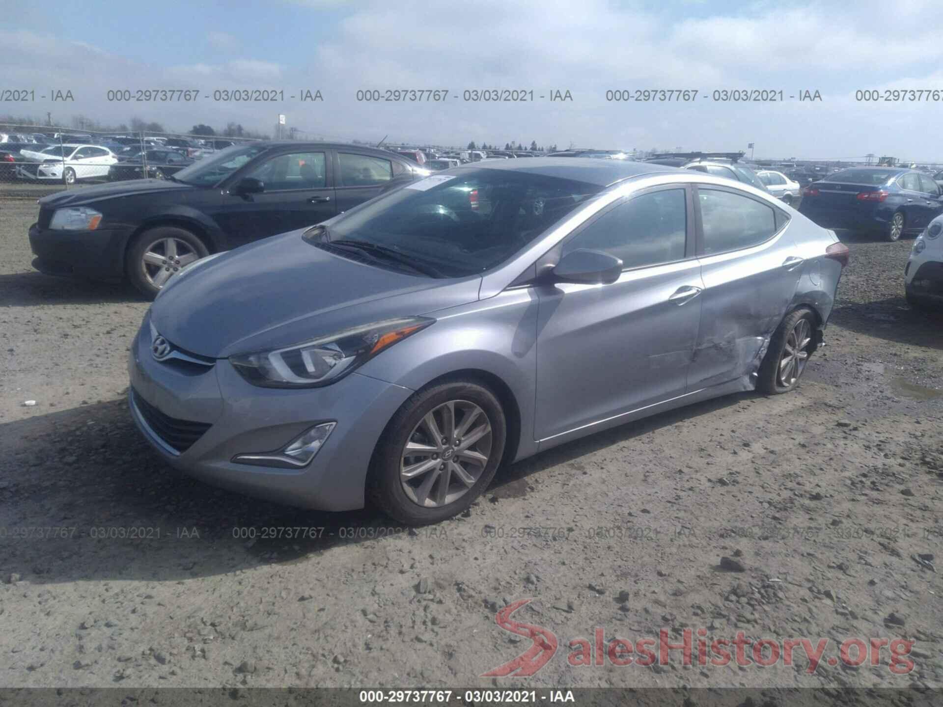 5NPDH4AE5GH742869 2016 HYUNDAI ELANTRA