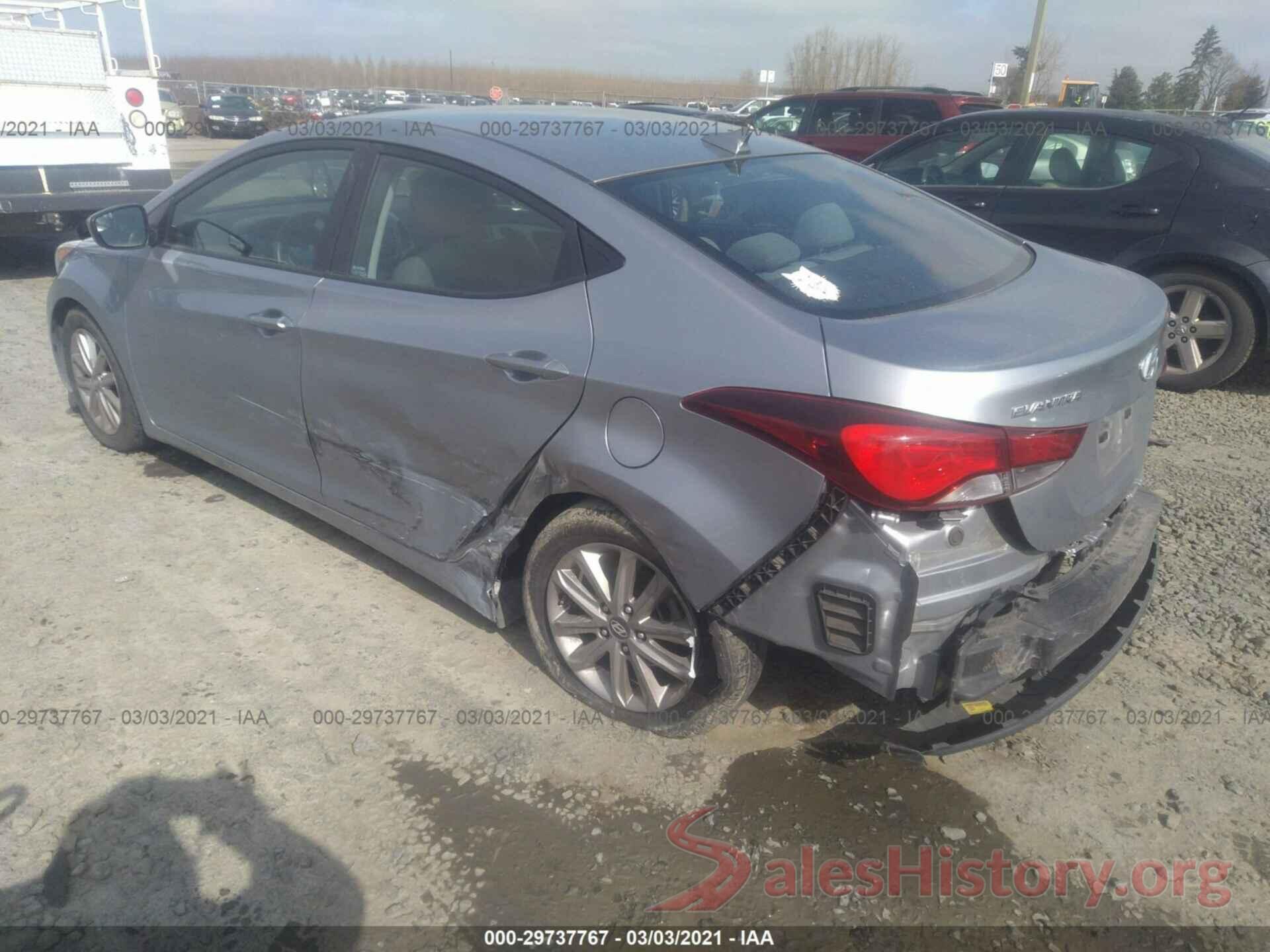 5NPDH4AE5GH742869 2016 HYUNDAI ELANTRA