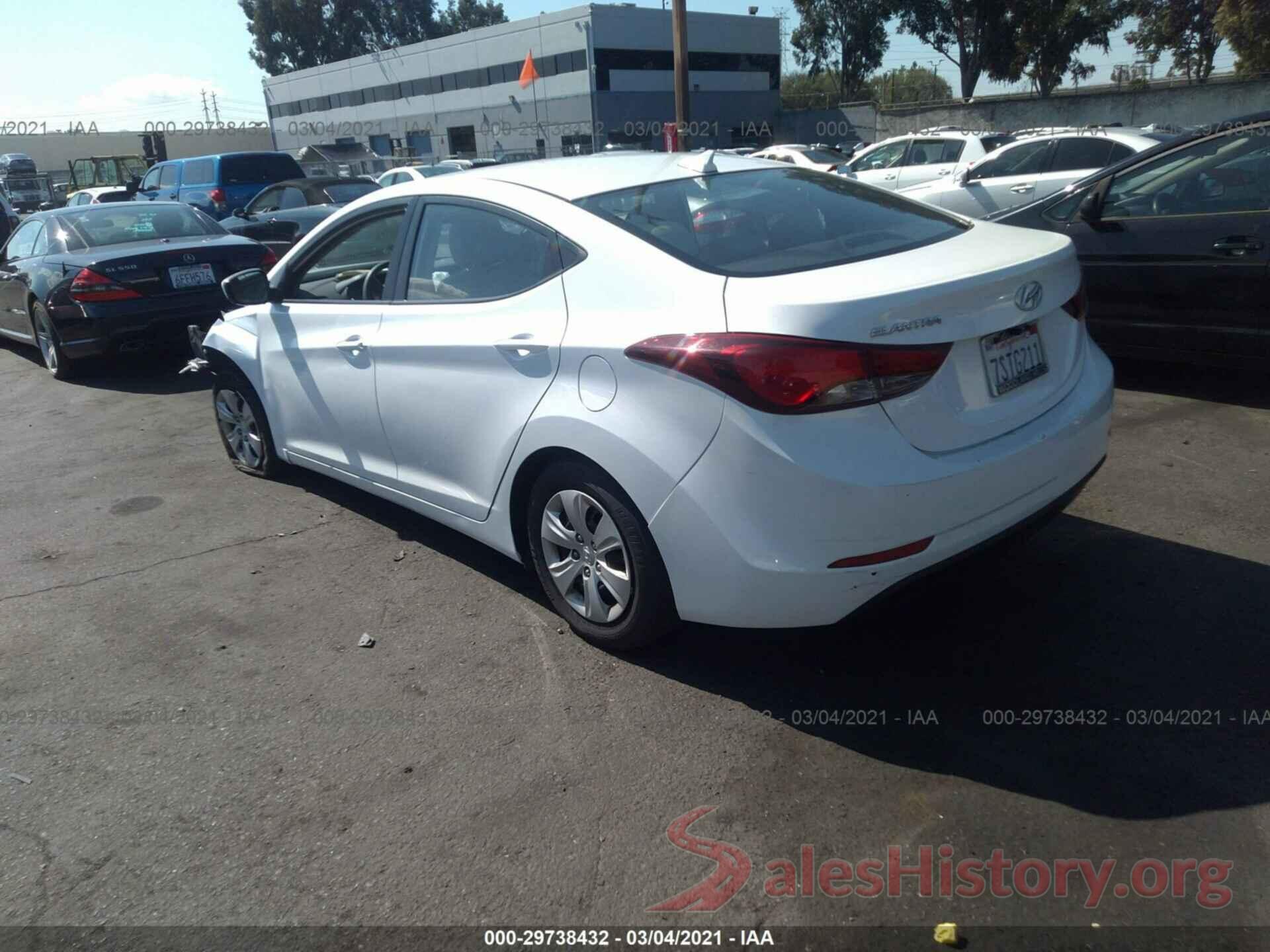 5NPDH4AEXGH771154 2016 HYUNDAI ELANTRA