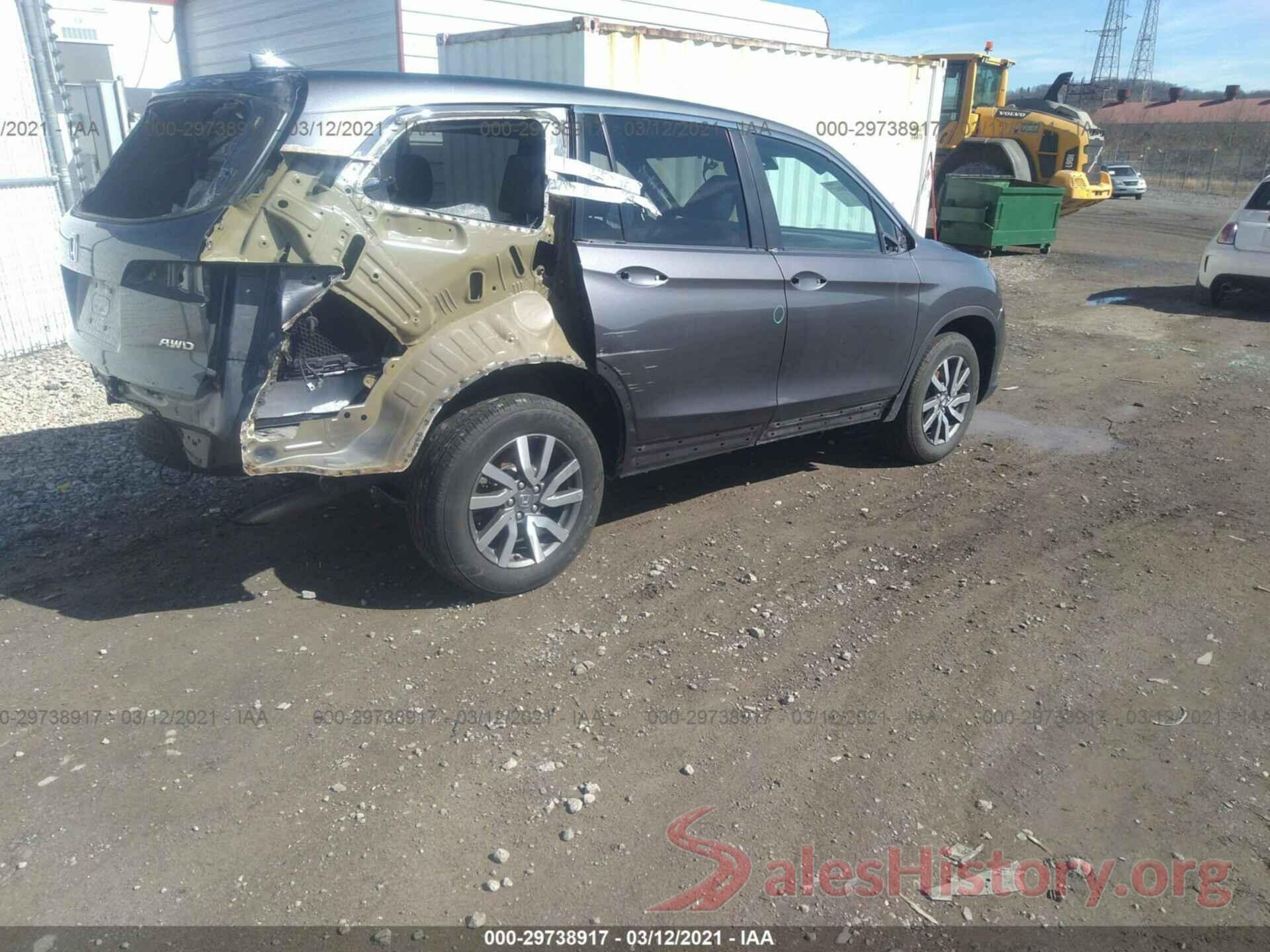 5FNYF6H55KB070988 2019 HONDA PILOT