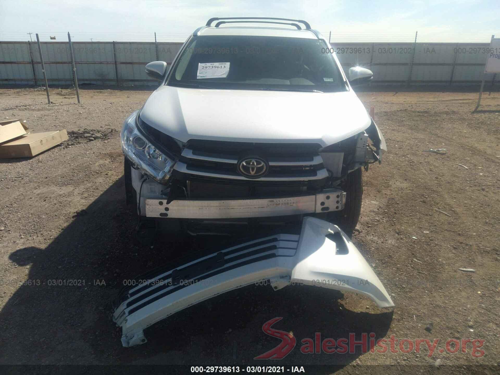 5TDKZRFH3KS348200 2019 TOYOTA HIGHLANDER