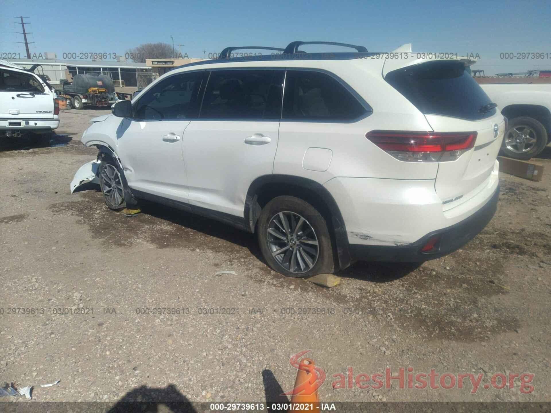 5TDKZRFH3KS348200 2019 TOYOTA HIGHLANDER