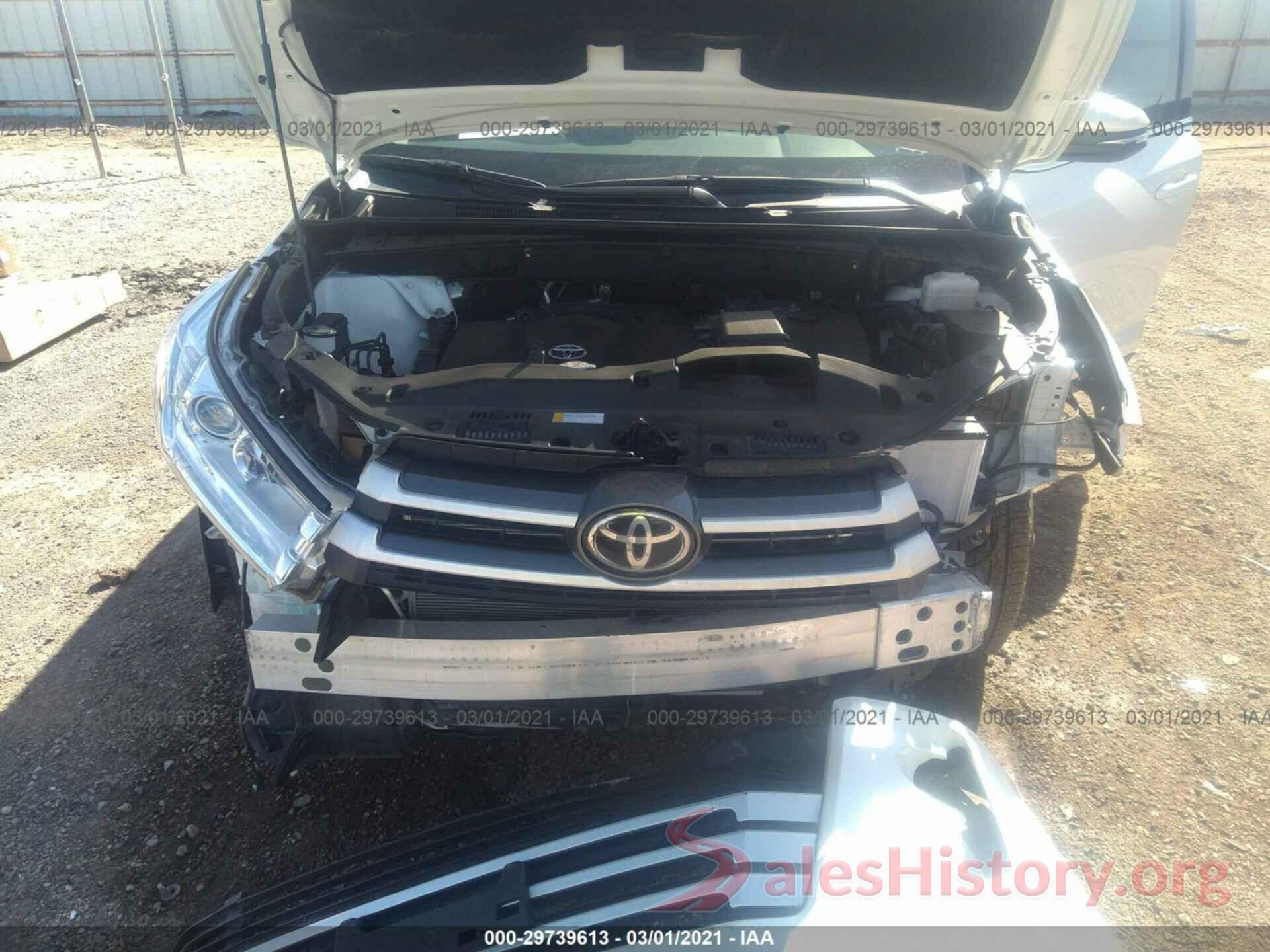 5TDKZRFH3KS348200 2019 TOYOTA HIGHLANDER