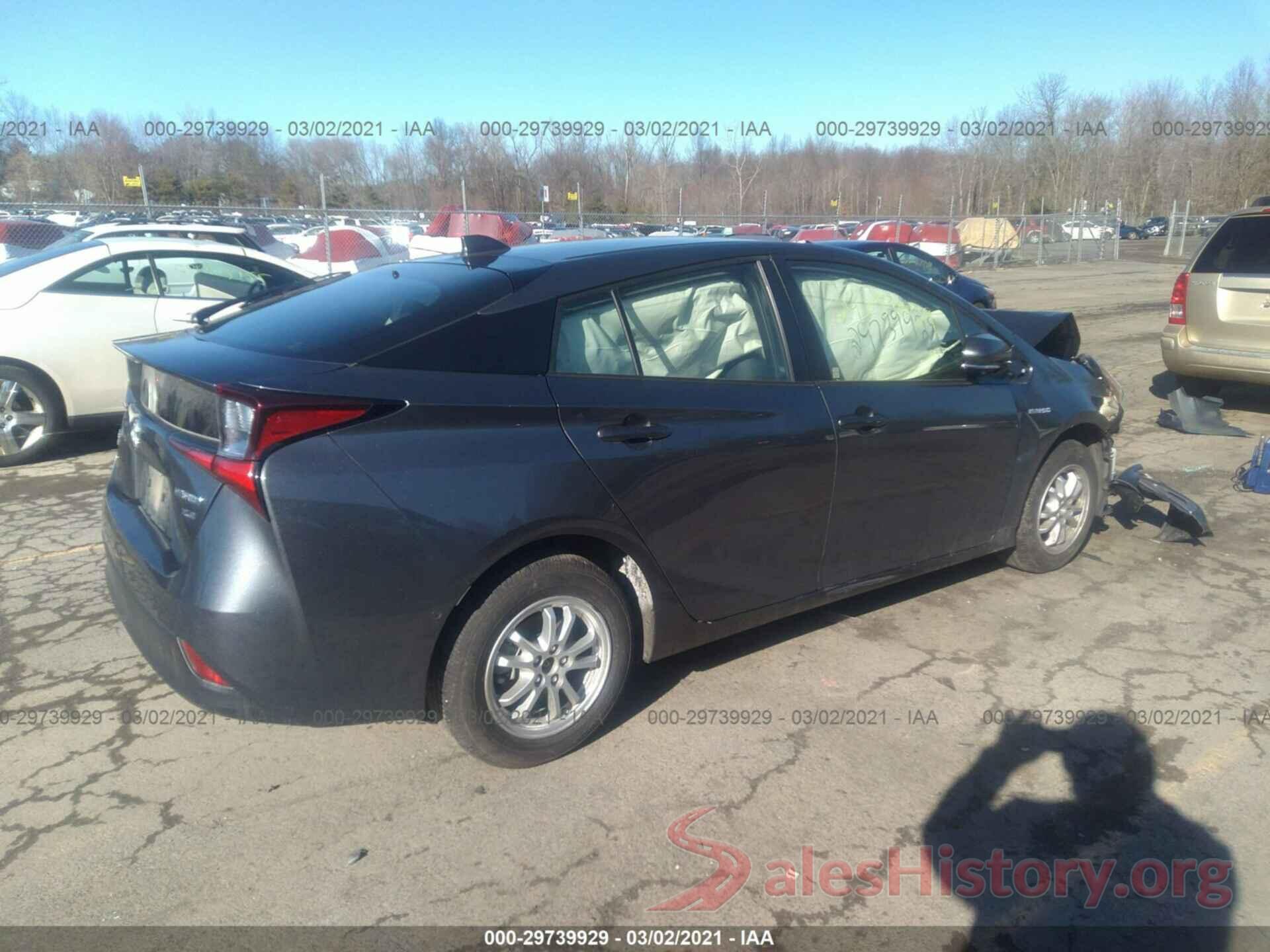 JTDL9RFUXL3015450 2020 TOYOTA PRIUS