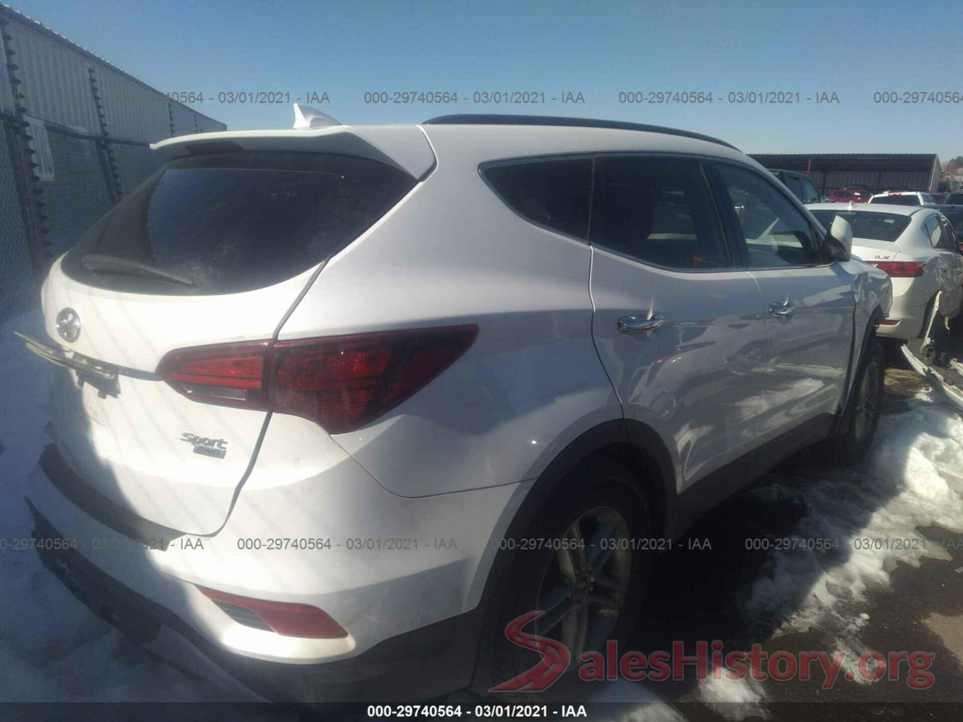 5NMZUDLBXHH011244 2017 HYUNDAI SANTA FE SPORT