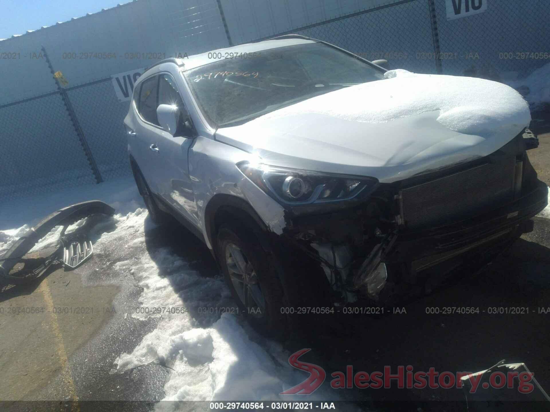 5NMZUDLBXHH011244 2017 HYUNDAI SANTA FE SPORT