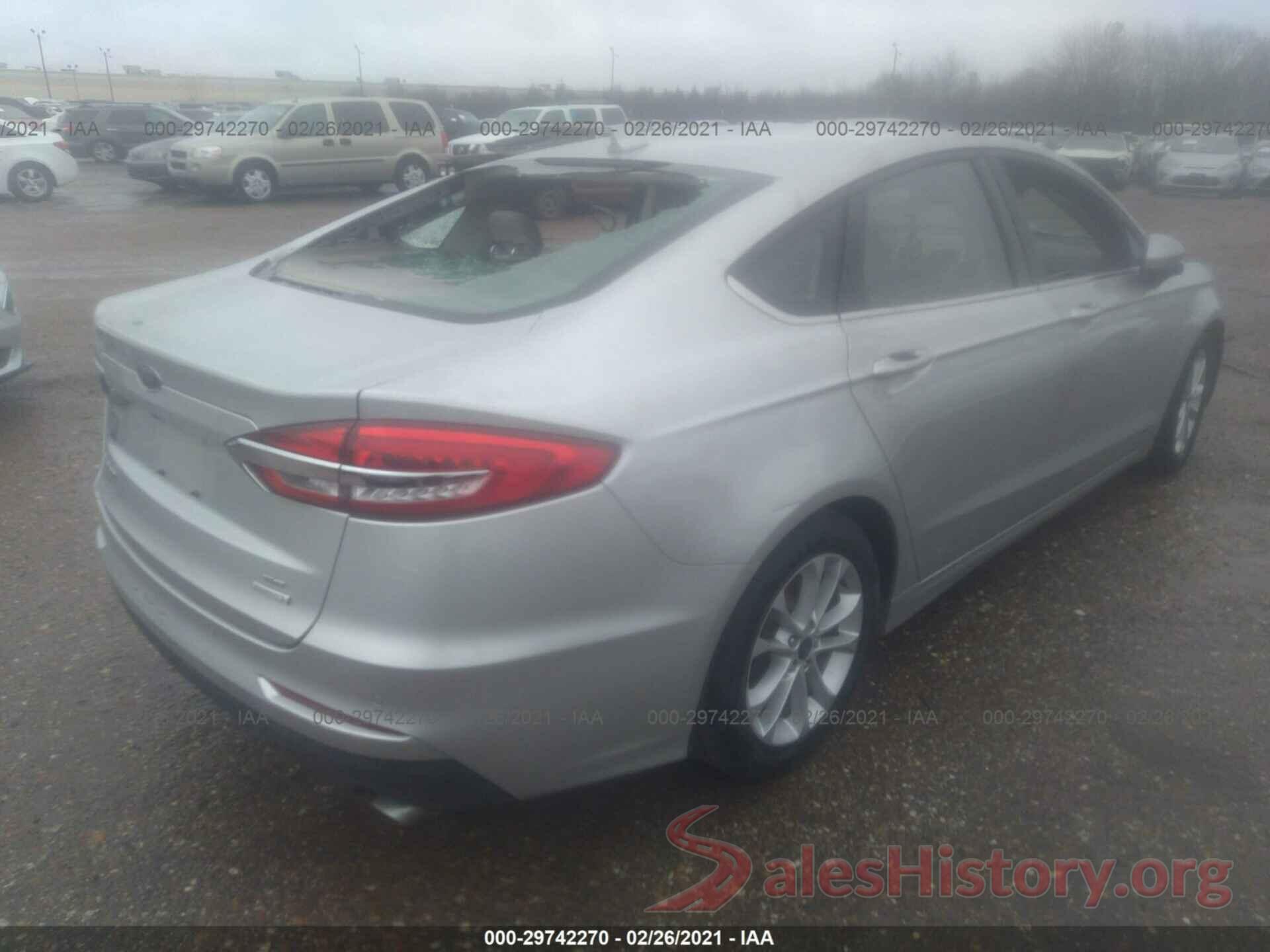 3FA6P0HD4KR250993 2019 FORD FUSION