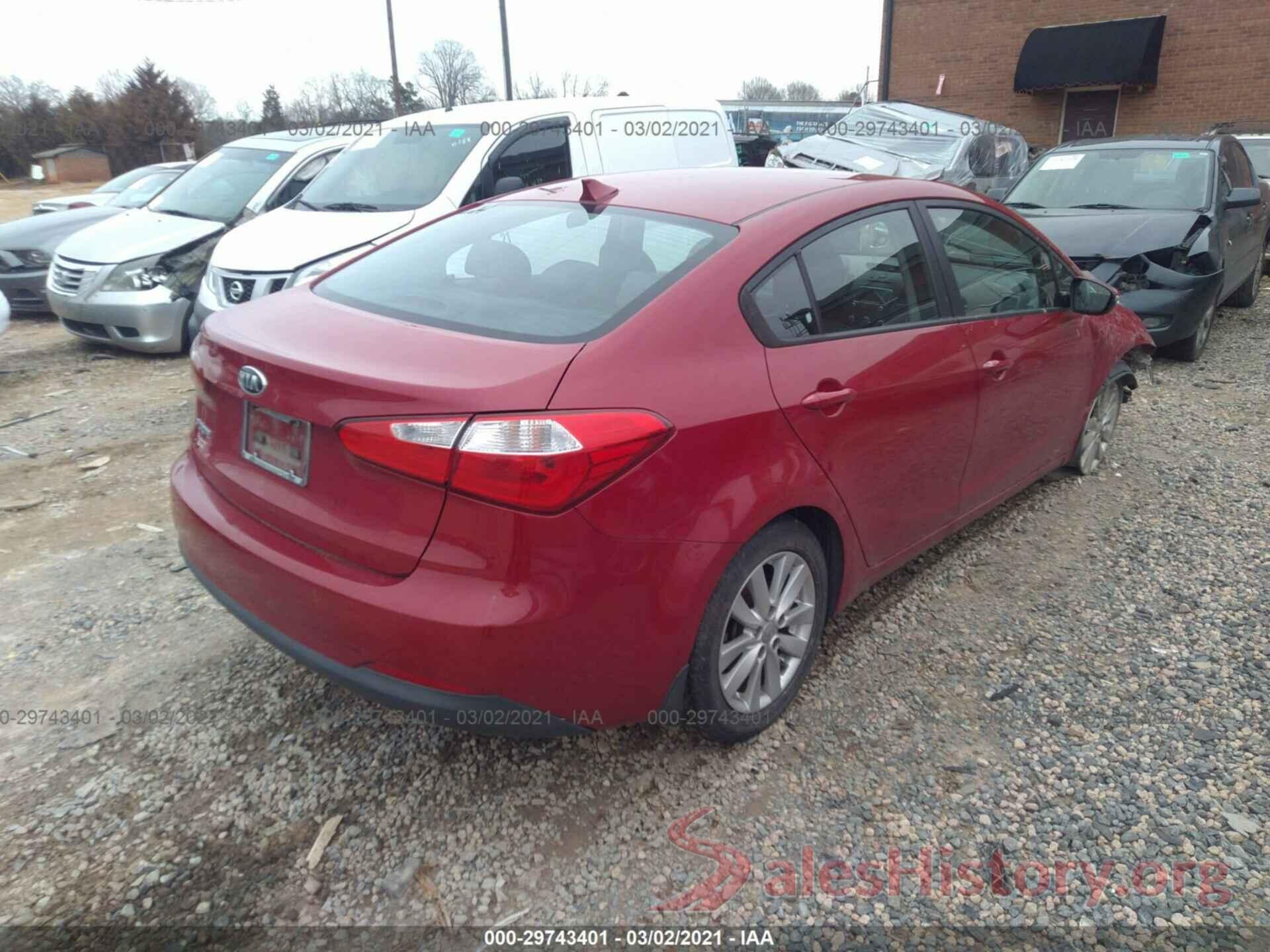 KNAFX4A60G5479594 2016 KIA FORTE