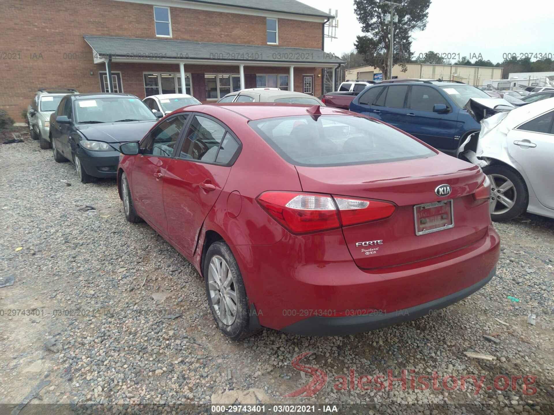 KNAFX4A60G5479594 2016 KIA FORTE