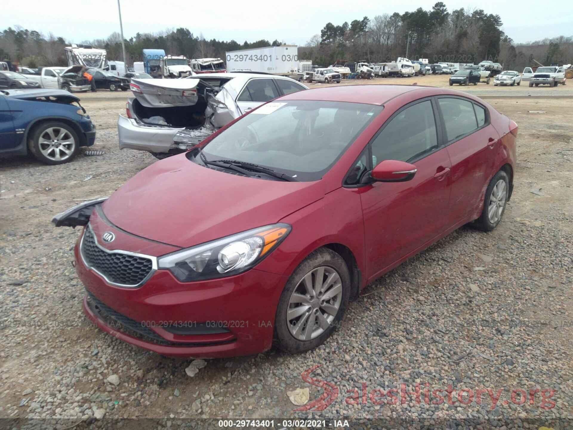 KNAFX4A60G5479594 2016 KIA FORTE