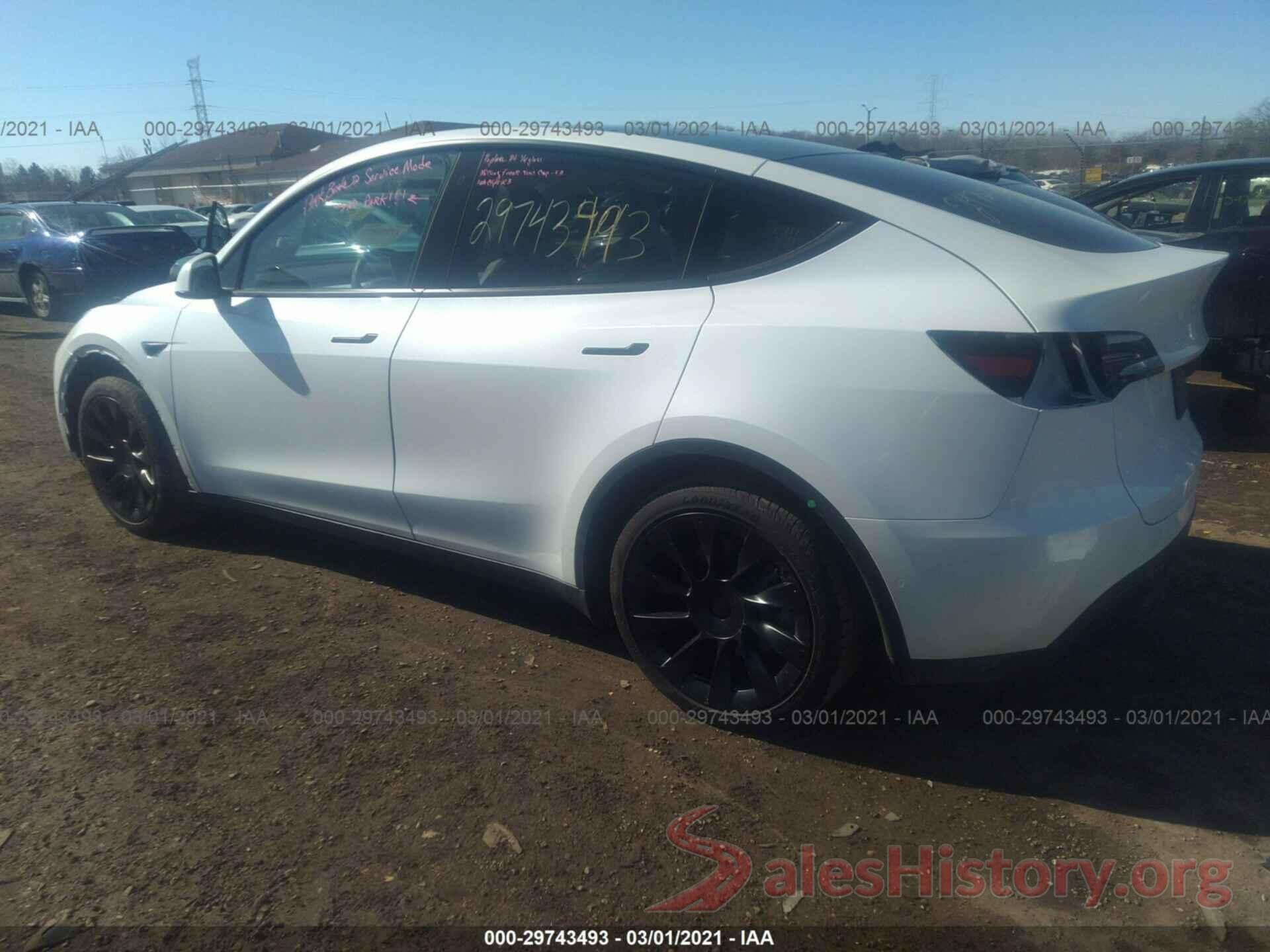 5YJYGDEE5LF049209 2020 TESLA MODEL Y