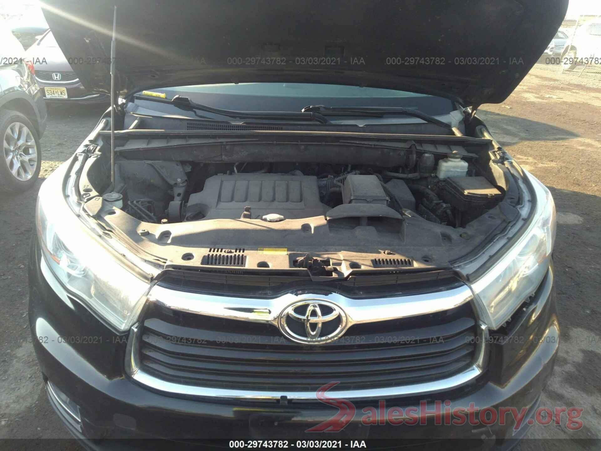 5TDBKRFH7GS238892 2016 TOYOTA HIGHLANDER