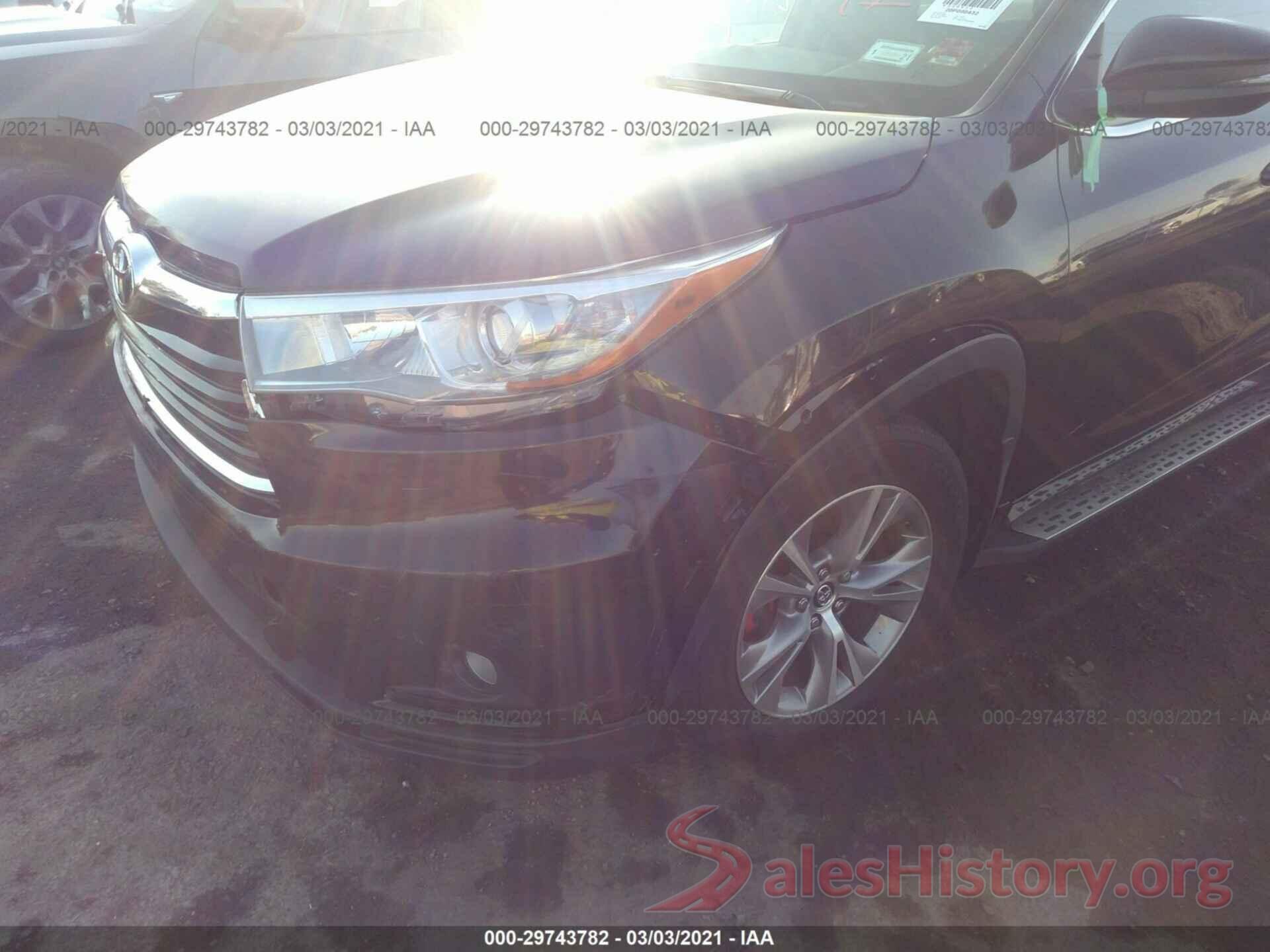 5TDBKRFH7GS238892 2016 TOYOTA HIGHLANDER