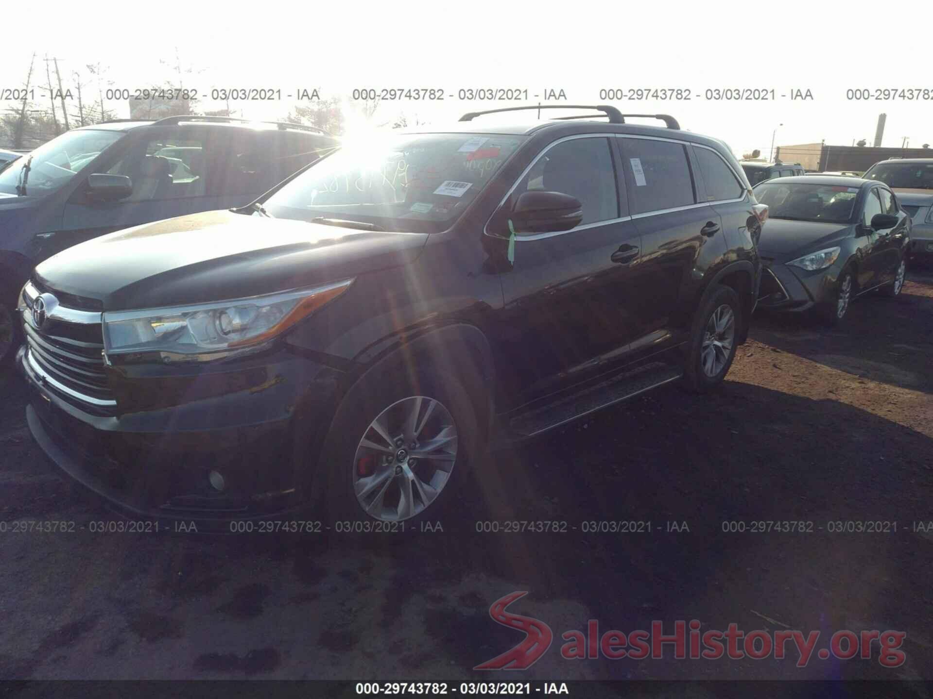 5TDBKRFH7GS238892 2016 TOYOTA HIGHLANDER