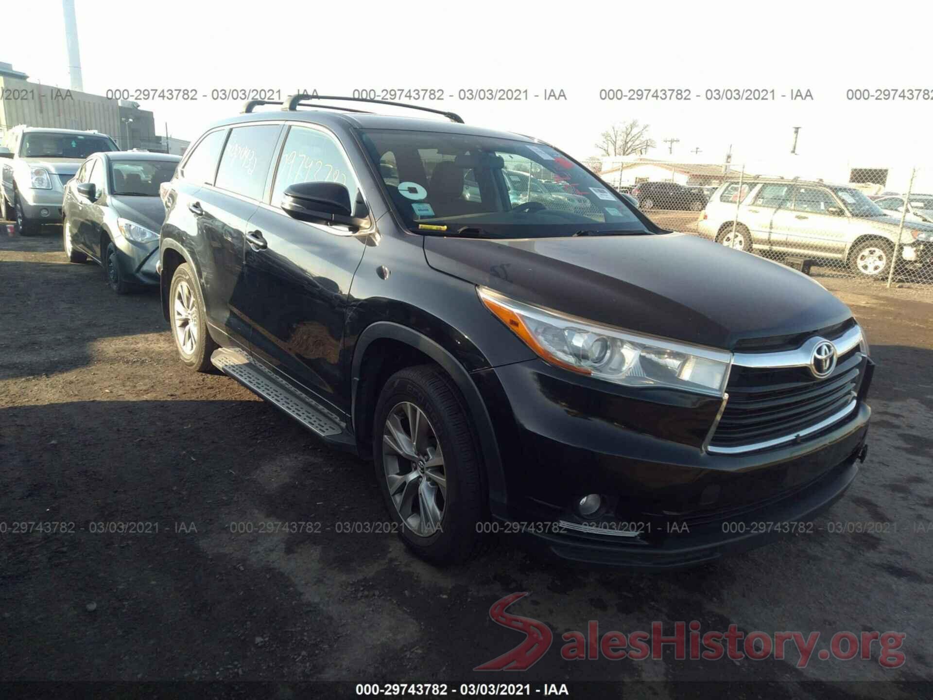 5TDBKRFH7GS238892 2016 TOYOTA HIGHLANDER