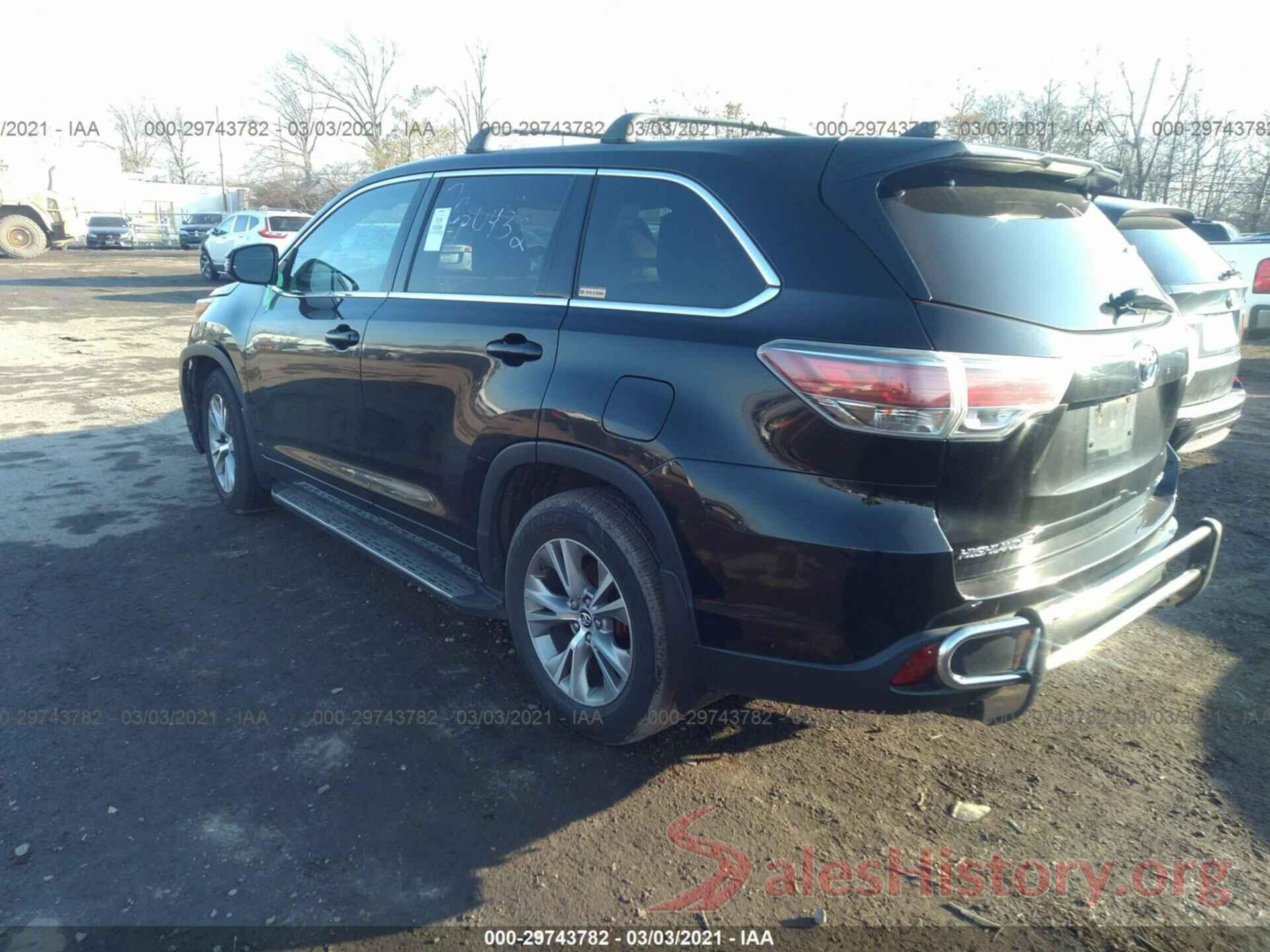 5TDBKRFH7GS238892 2016 TOYOTA HIGHLANDER