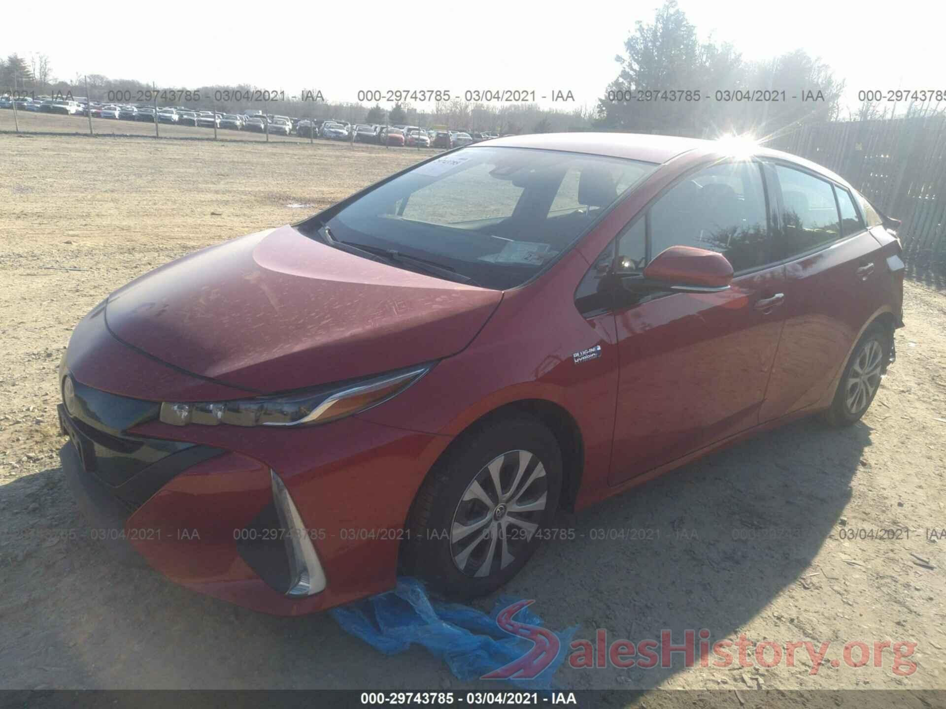 JTDKARFP7L3122436 2020 TOYOTA PRIUS PRIME