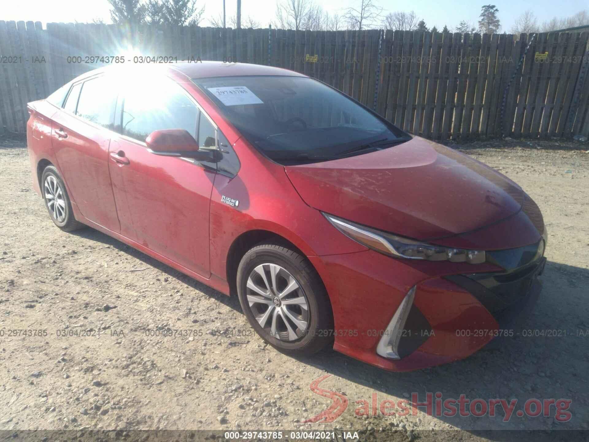 JTDKARFP7L3122436 2020 TOYOTA PRIUS PRIME