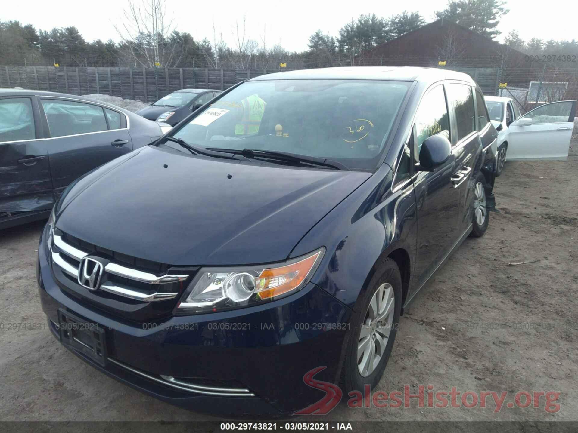 5FNRL5H61GB081316 2016 HONDA ODYSSEY