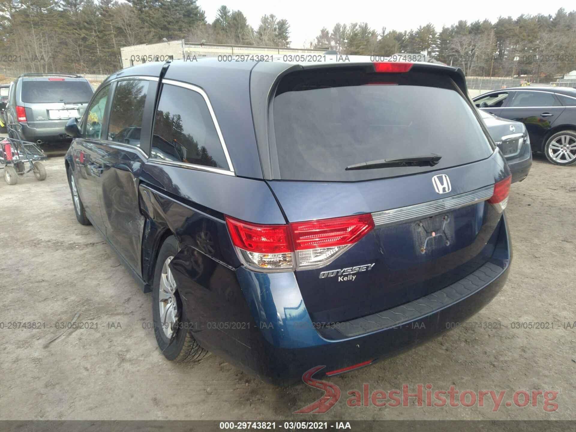 5FNRL5H61GB081316 2016 HONDA ODYSSEY