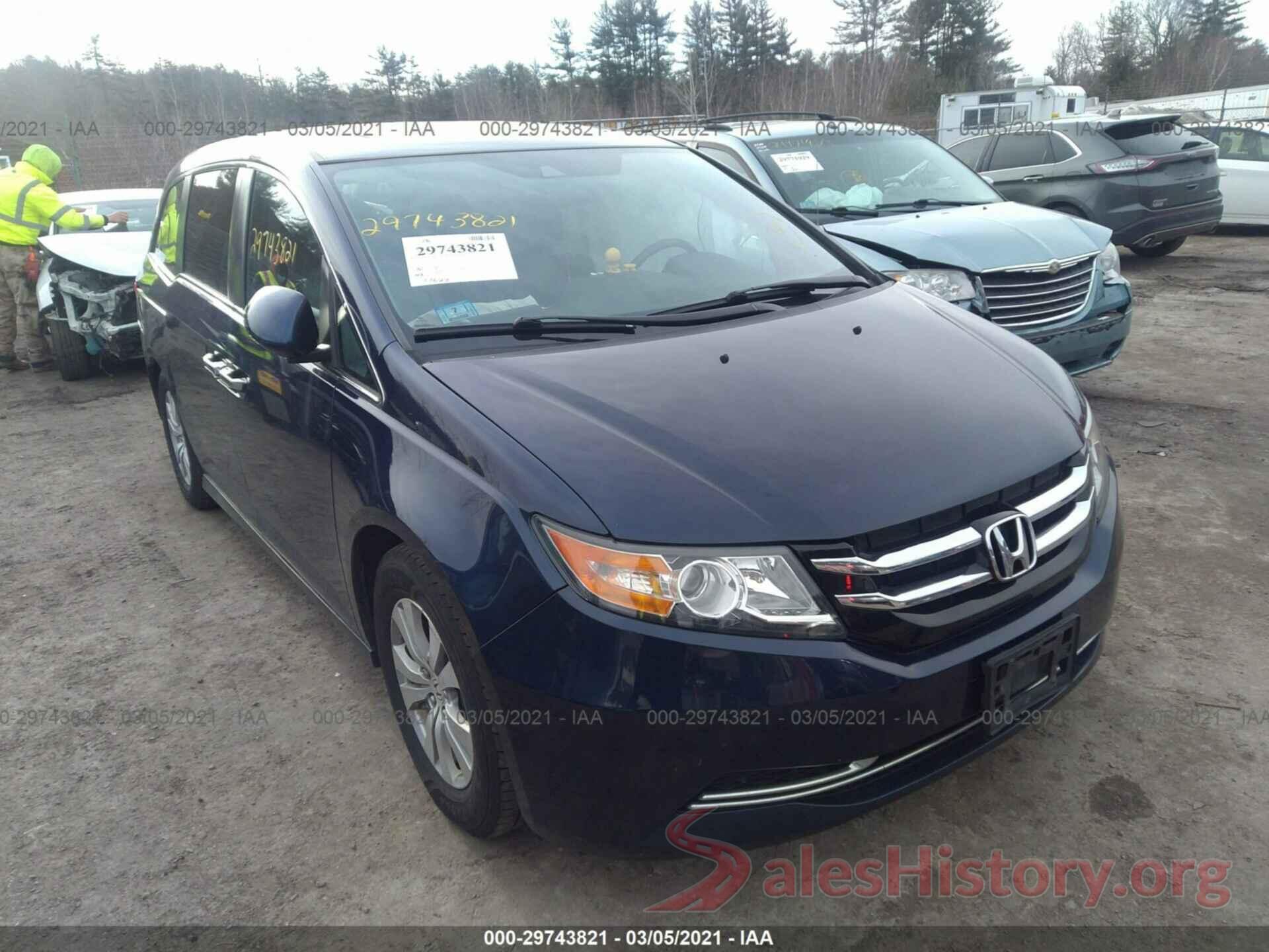 5FNRL5H61GB081316 2016 HONDA ODYSSEY