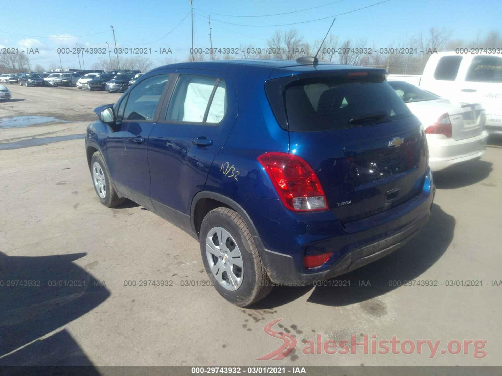 3GNCJKSB2HL187896 2017 CHEVROLET TRAX