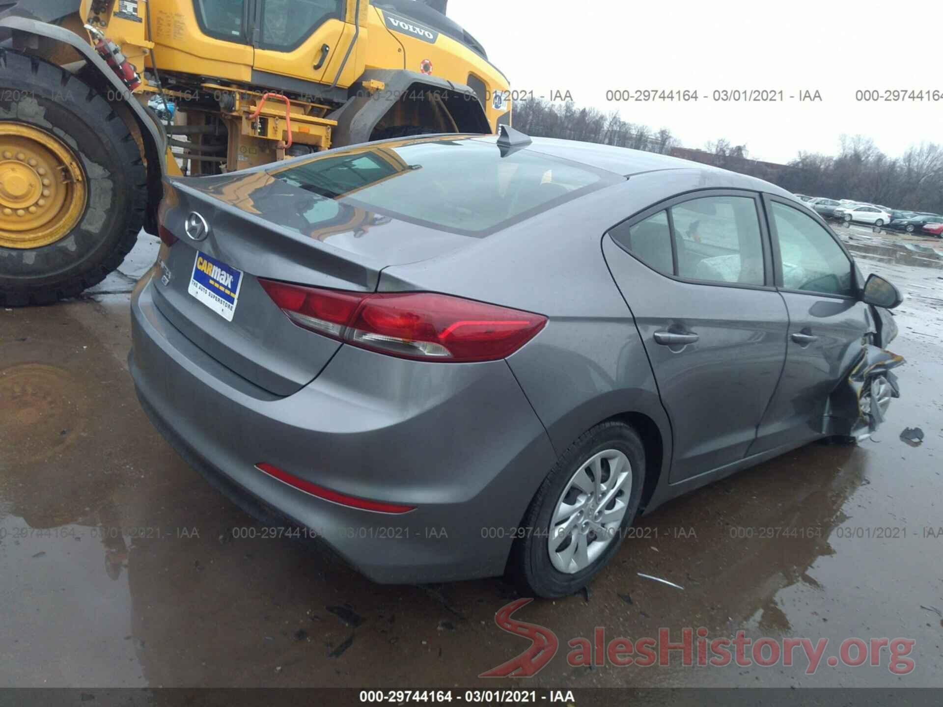 5NPD74LF4JH394160 2018 HYUNDAI ELANTRA